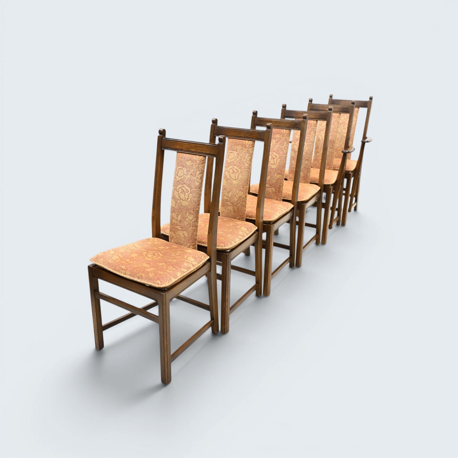 6 Ercol Dining Chairs Including 2 Carvers Golden Dawn Baluster Free U* Delivery photo furniture