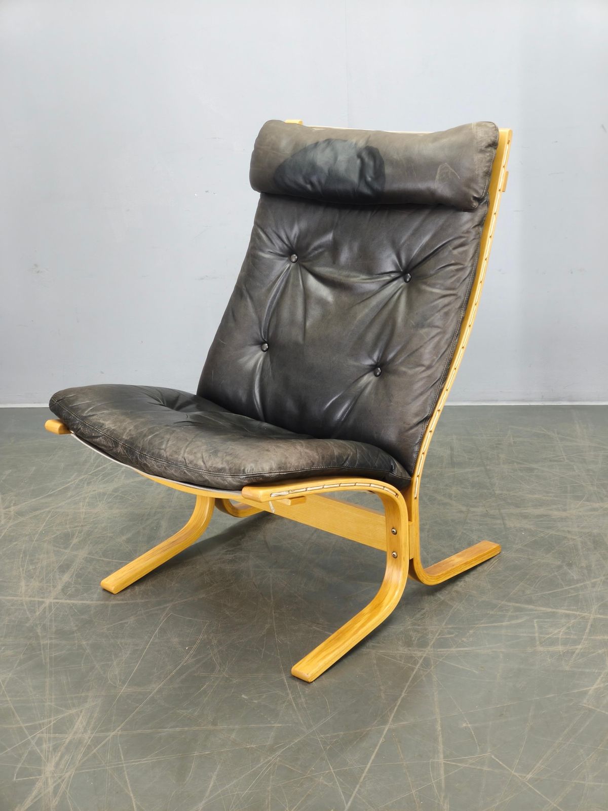 Ingmar Relling Siesta Lounge Chair in leer, Noorwegen, jaren 1970 photo furniture