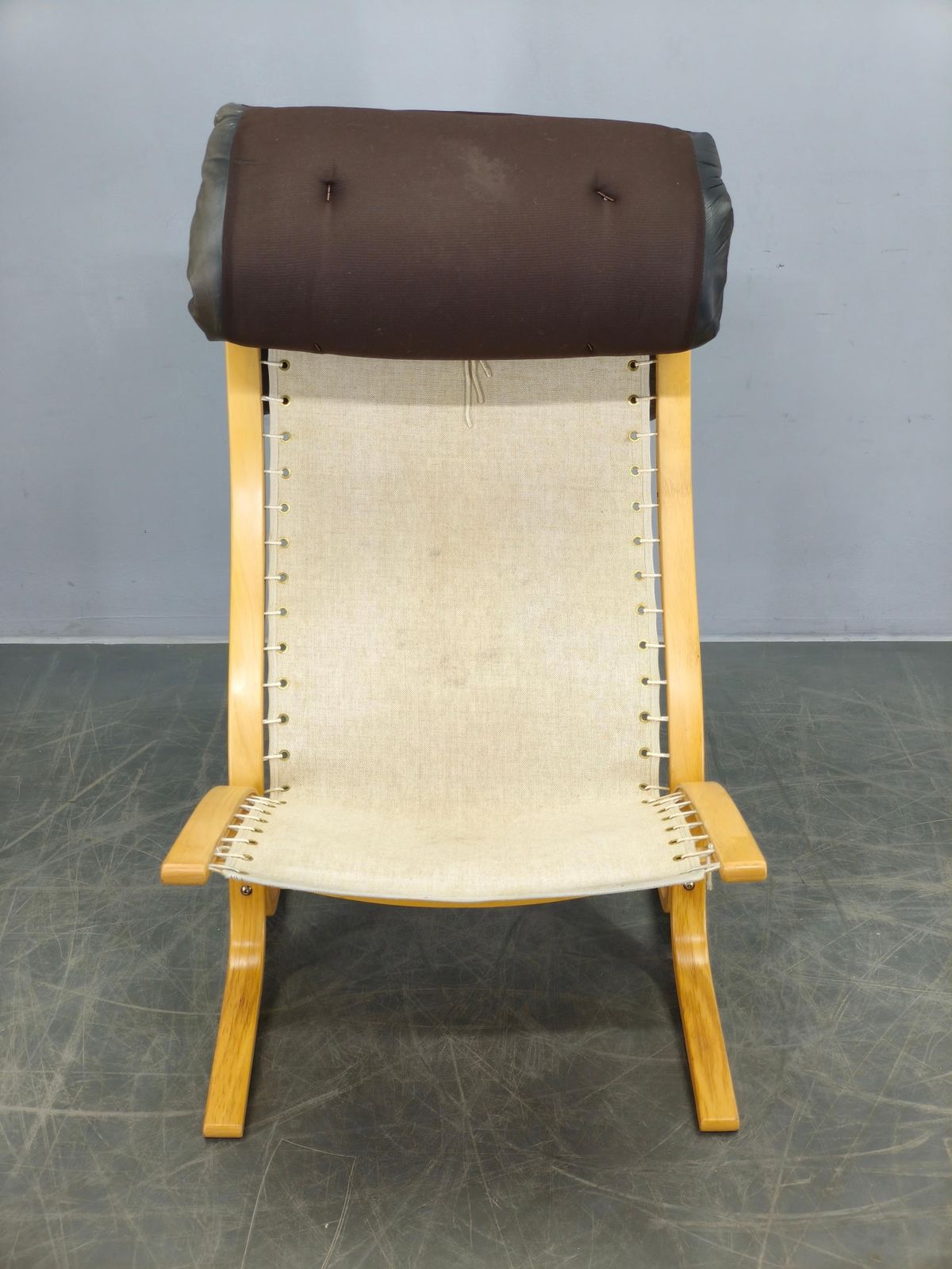 Fauteuil Siesta en cuir par Ingmar Relling, Norvège, années 1970 photo vintage
