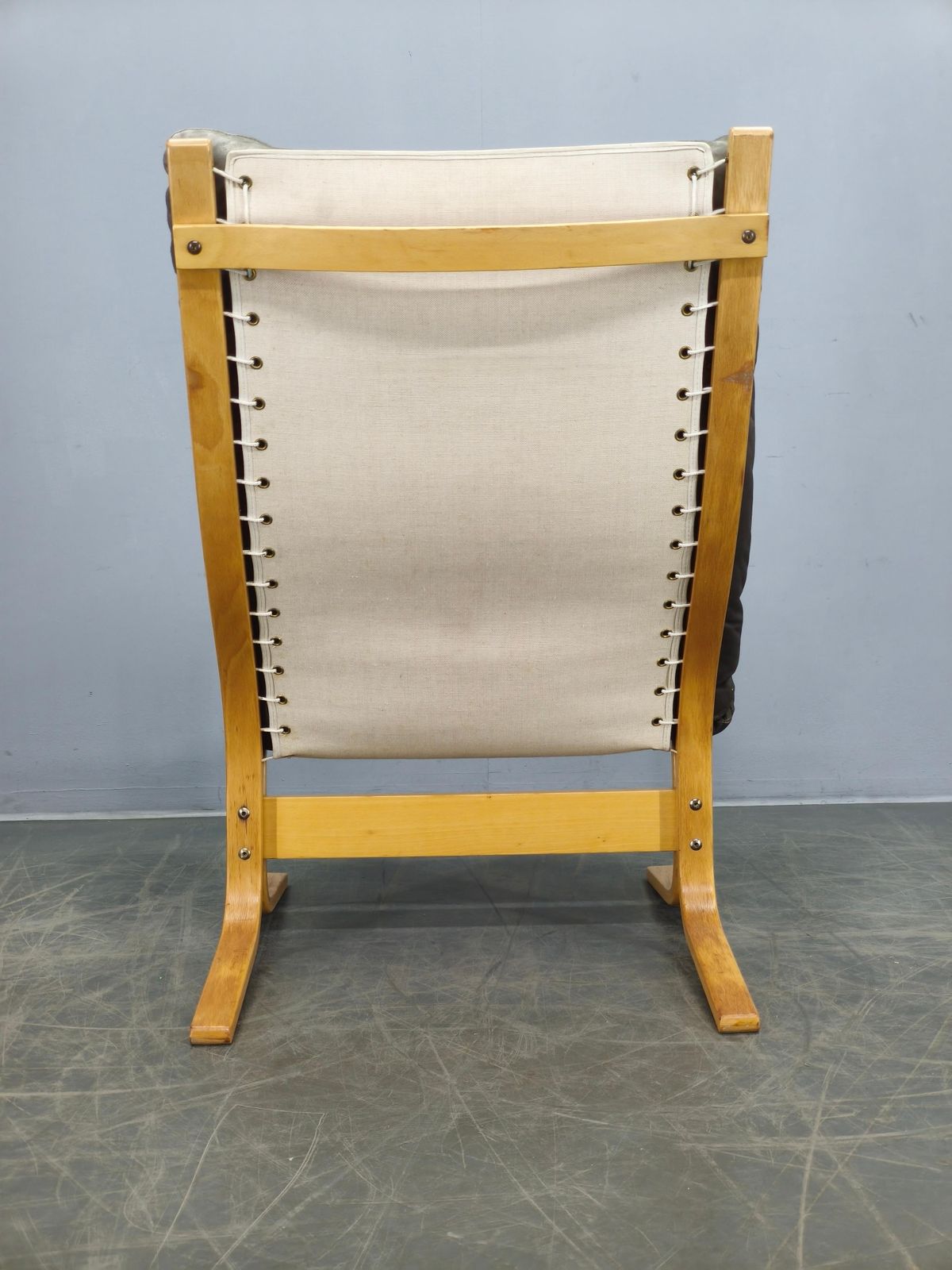 photo vinterior Ingmar Relling Siesta Lounge Chair in leer, Noorwegen, jaren 1970