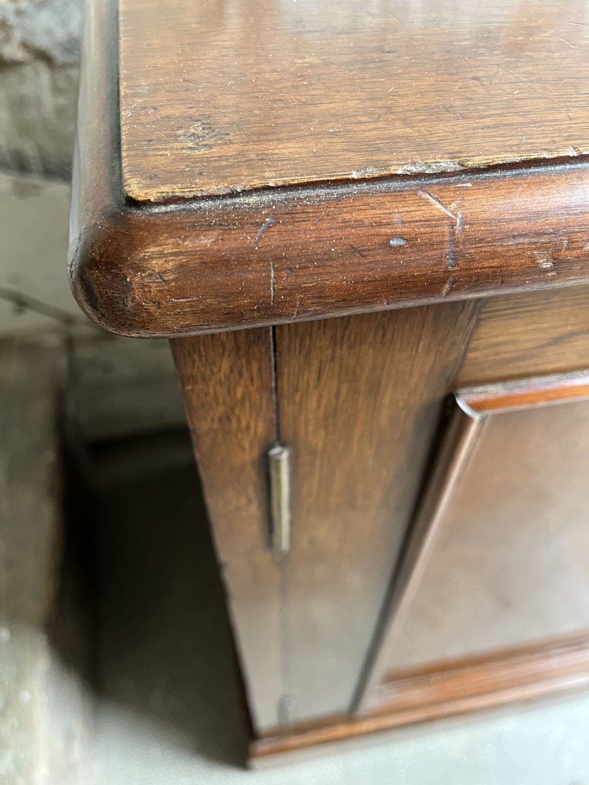 Small Victorian Mahogany Bedside Cupboard photo vintage