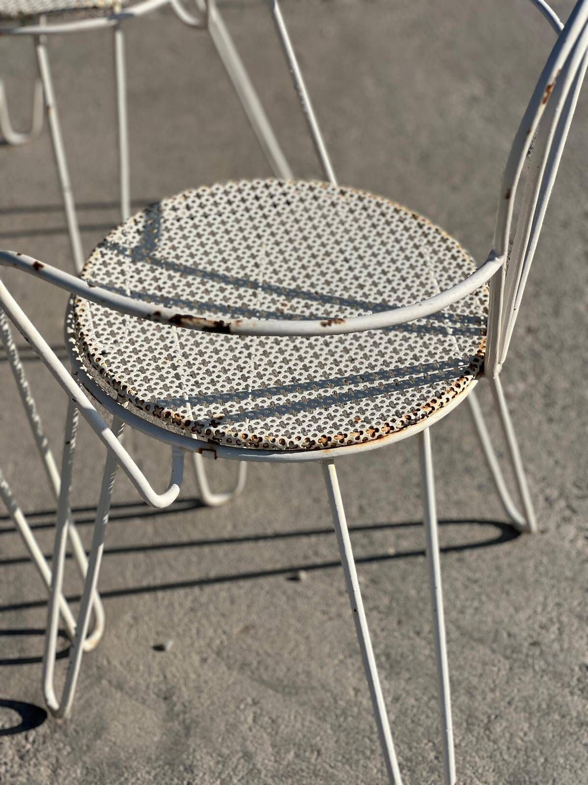 Mathieu Matégot Wrought Iron Garden Furniture, 1950 photo buy