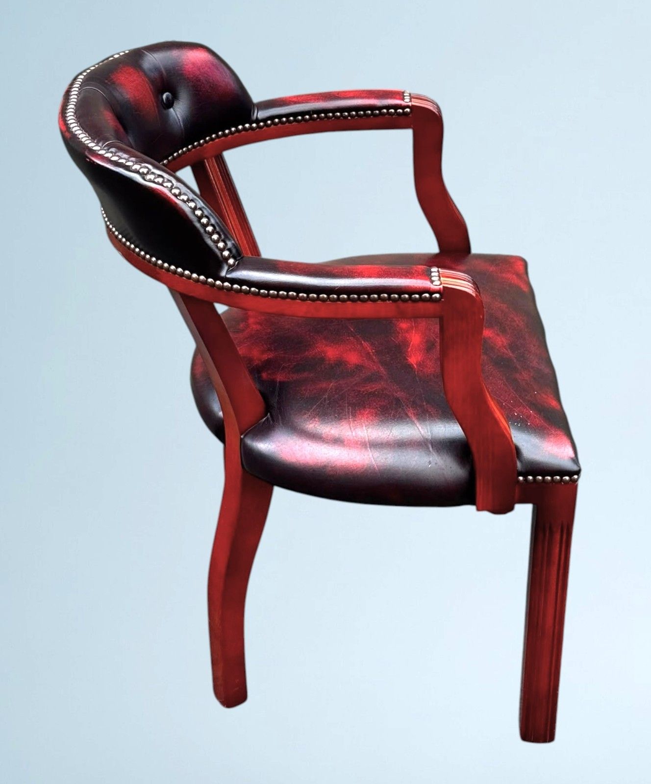 Leather Chesterfield Court Chair / Leather Office Chair photo Furniture