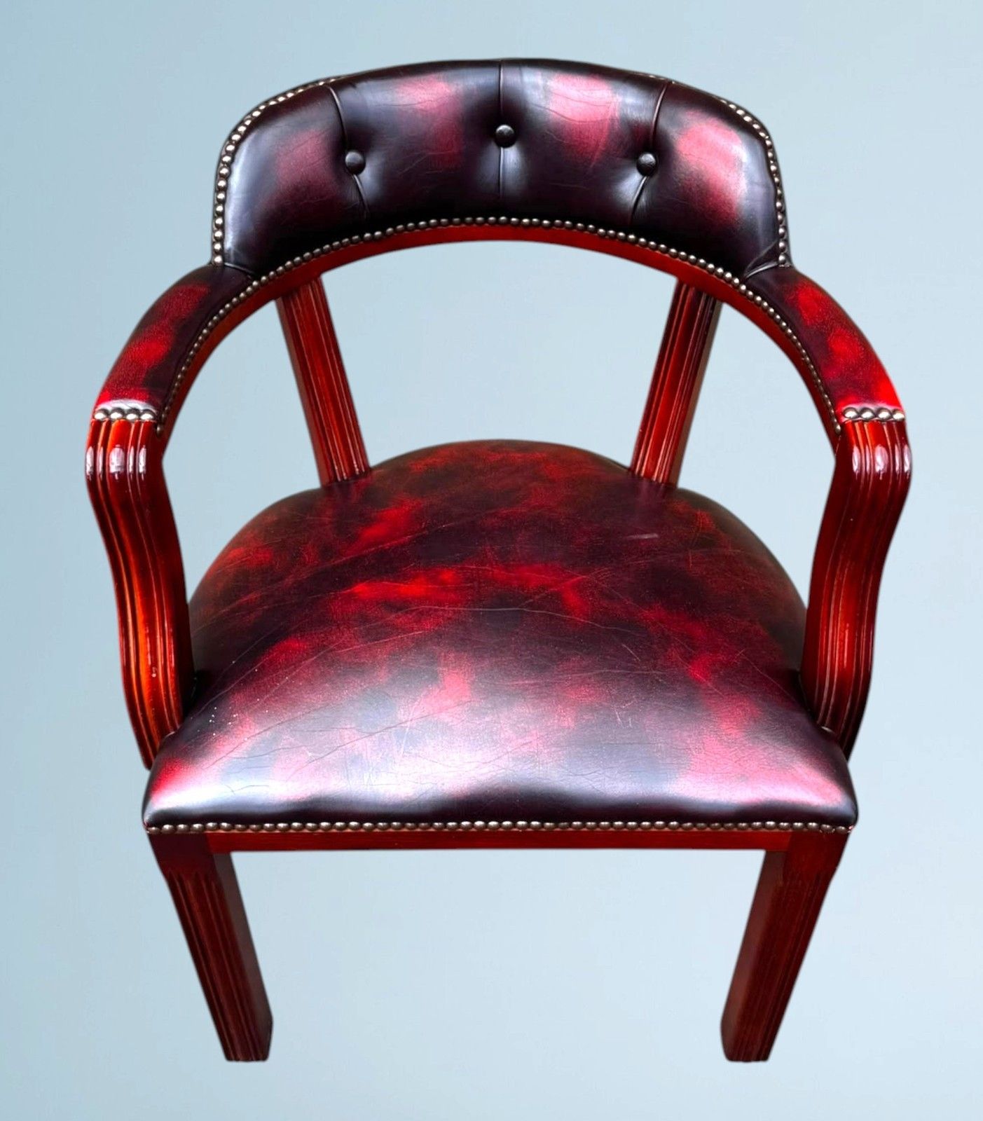 photo for sale Leather Chesterfield Court Chair / Leather Office Chair