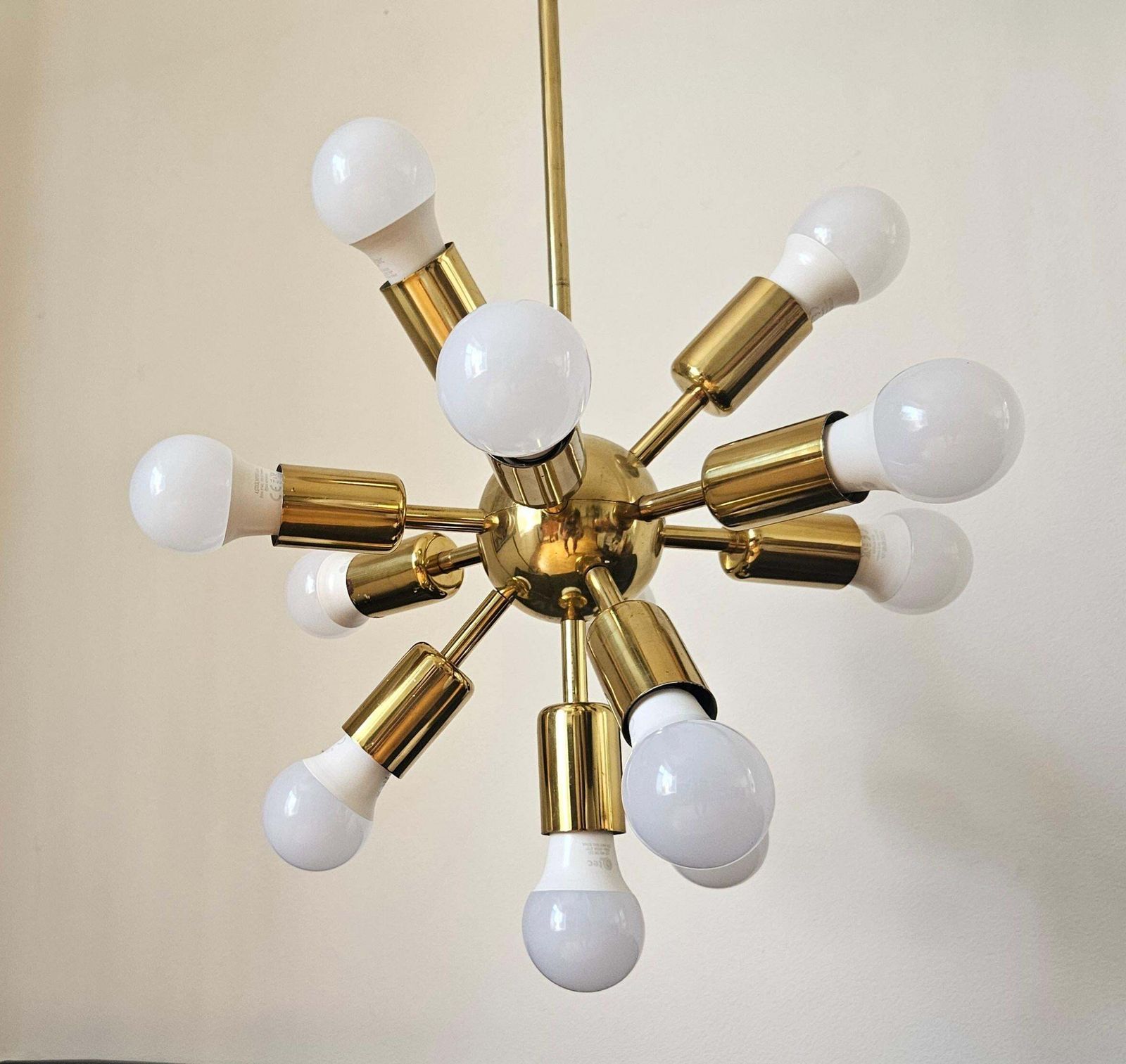 Zeldzame mid-century Sputnik-kroonluchter, Space Age, jaren 1970 photo Verlichting