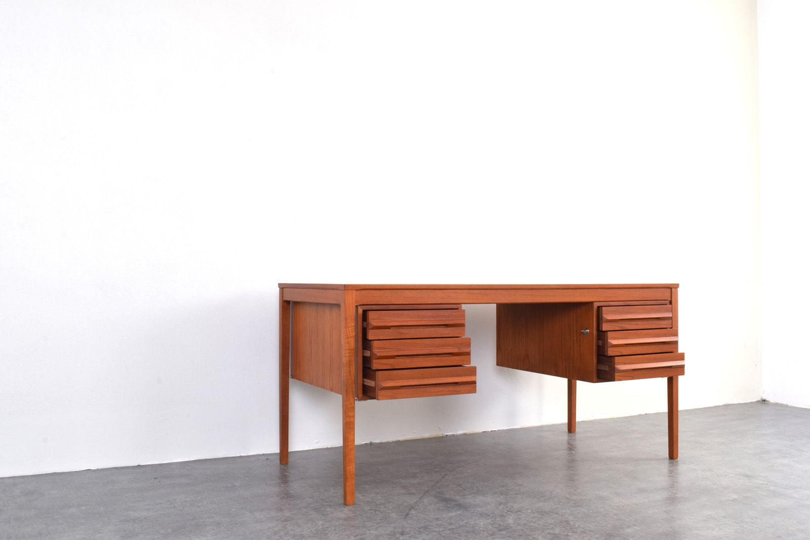 Furniture Mid Century Teak Executive Desk By Torbjørn Afdal For Bruksbo photo