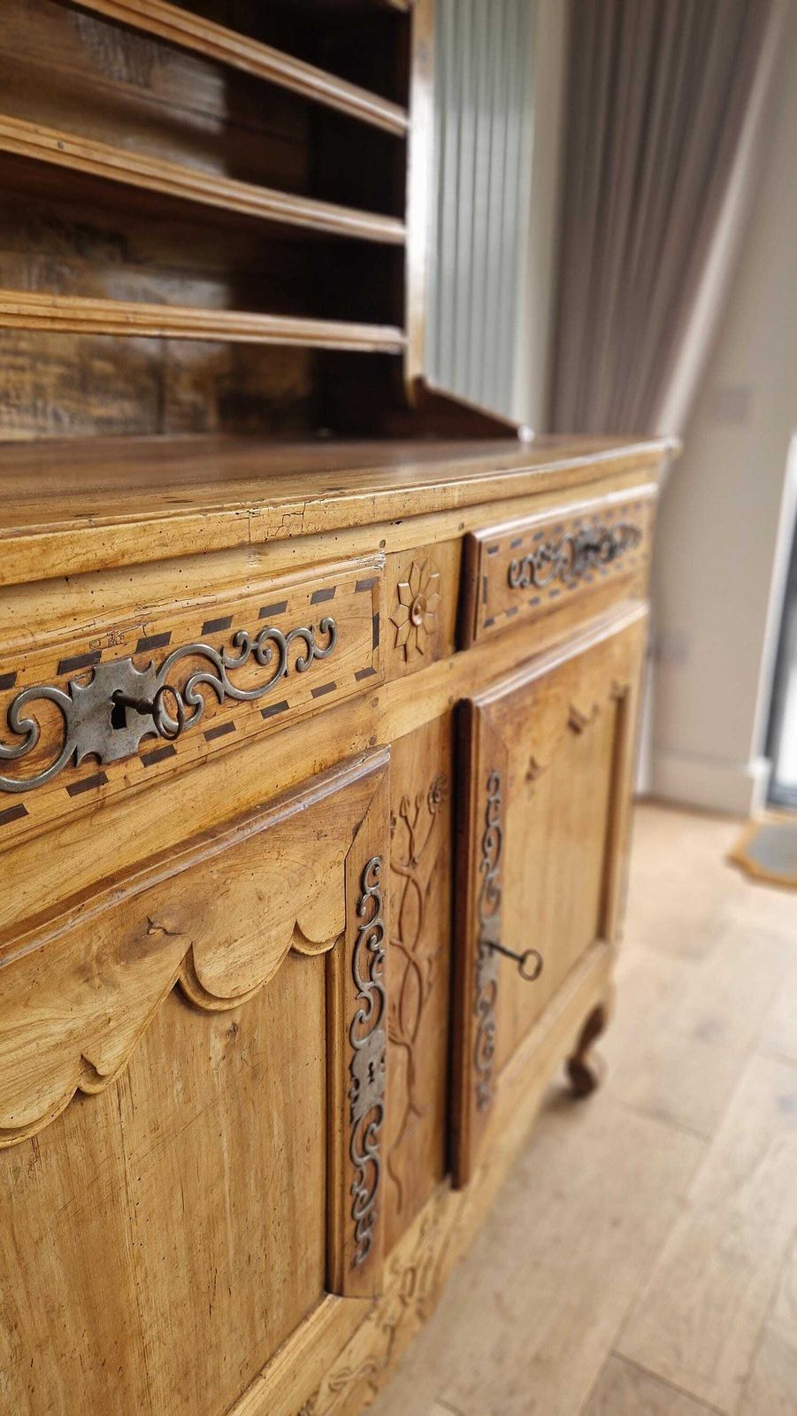 Furniture Antique Cherrywood French Dresser 18th Century photo