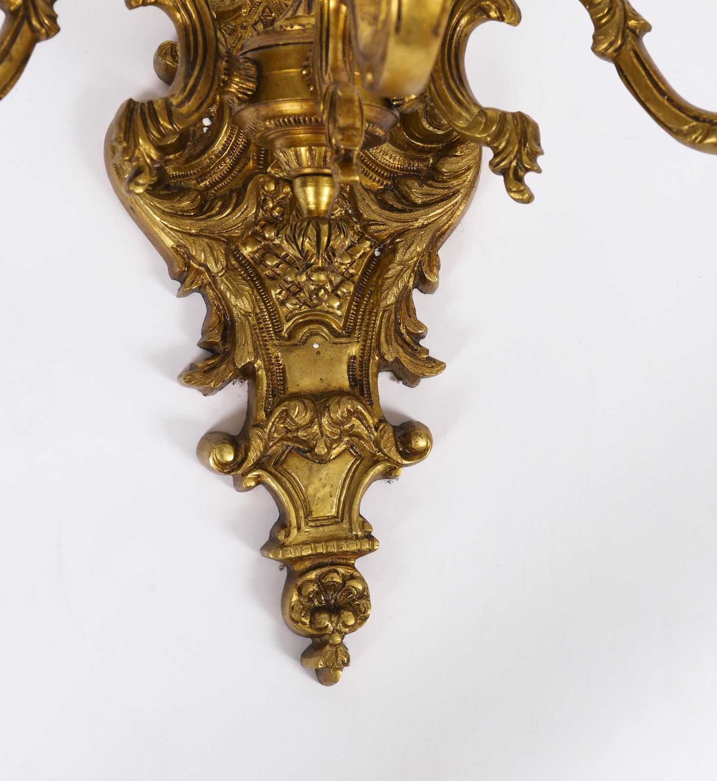 photo vinterior Antique Set Of 8  French Gilt Bronze Ormolu Wall Lights Appliques Circa 1900