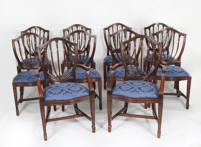 8250.0 Vintage Regency Revivaltwin Pillar Dining Table Set Mid 20th C photo