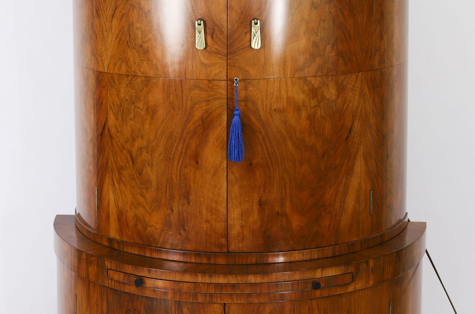 photo for sale Art Deco Burr Walnut Cocktail Cabinet By Hille C1920