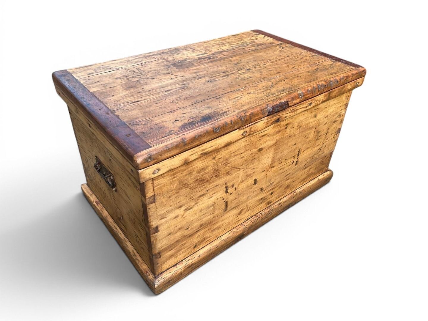 Large Antique Pine Blanket Box C.1900