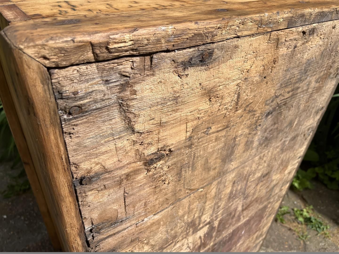 295.0 Large Antique Pine Blanket Box C.1900 photo