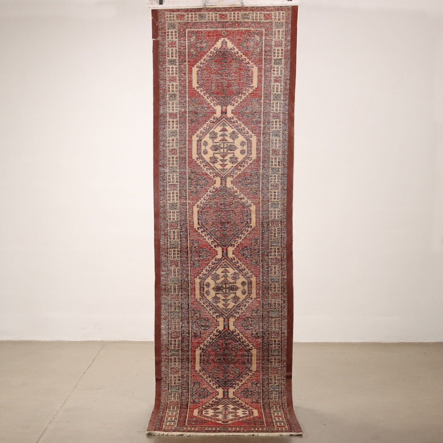 Tapis asiatique d'époque en coton et laine, gros nœuds, fait main photo buy