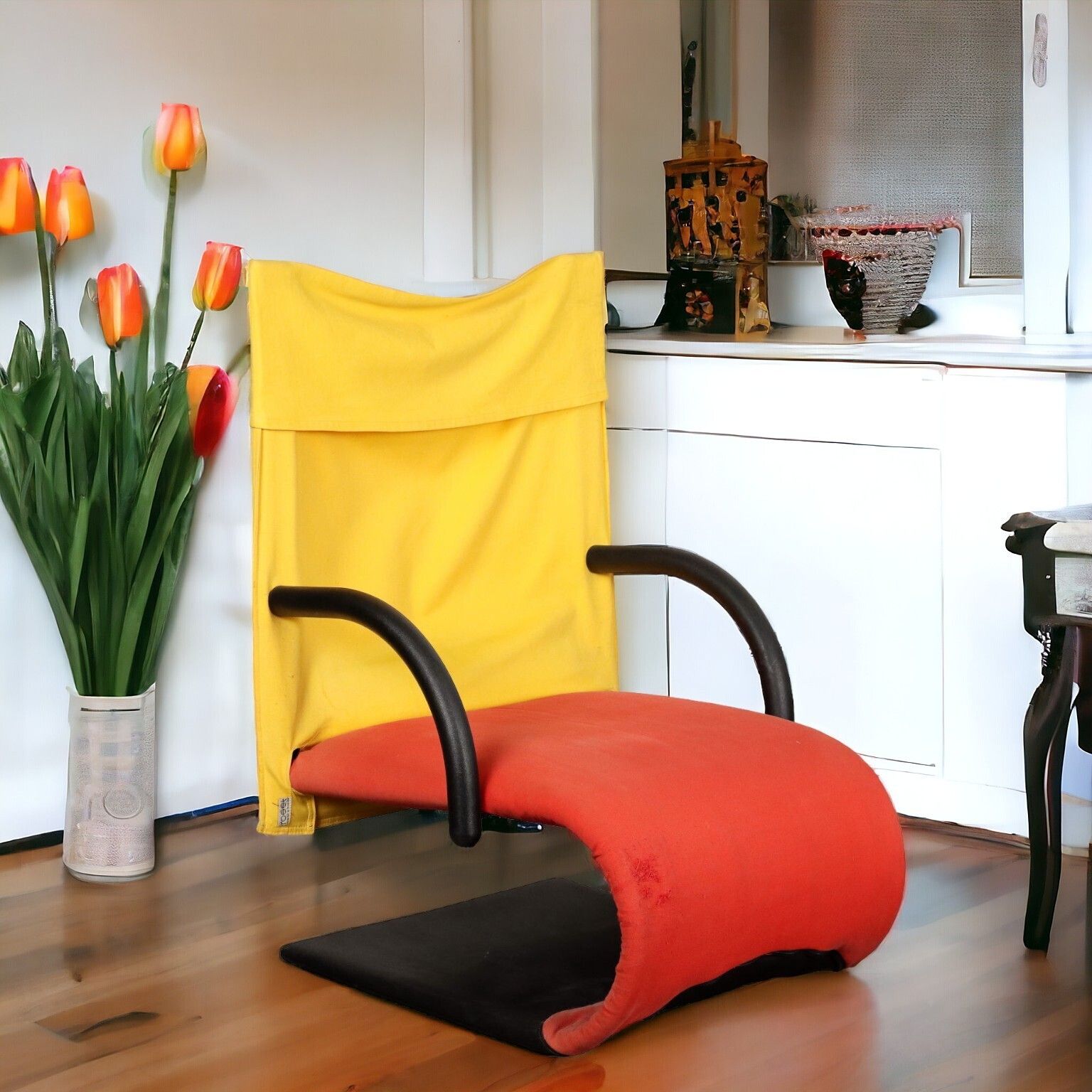photo buy Vintage fauteuil uit de jaren 1980, Ligne Roset, Zen-ontwerp, Claude Brisson