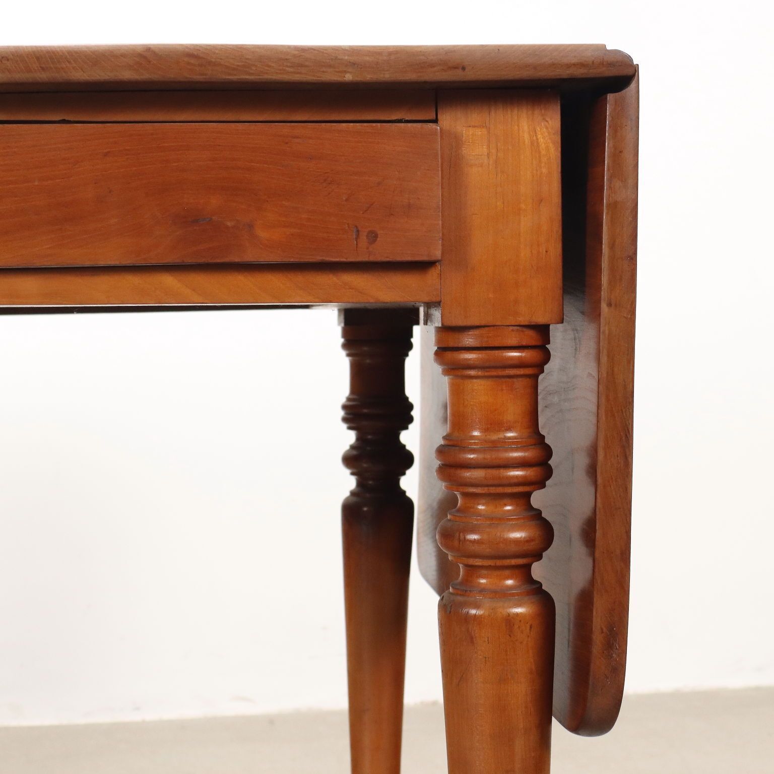 Antique Table Cherrywood Drawer Italy XIX Century photo 810.0