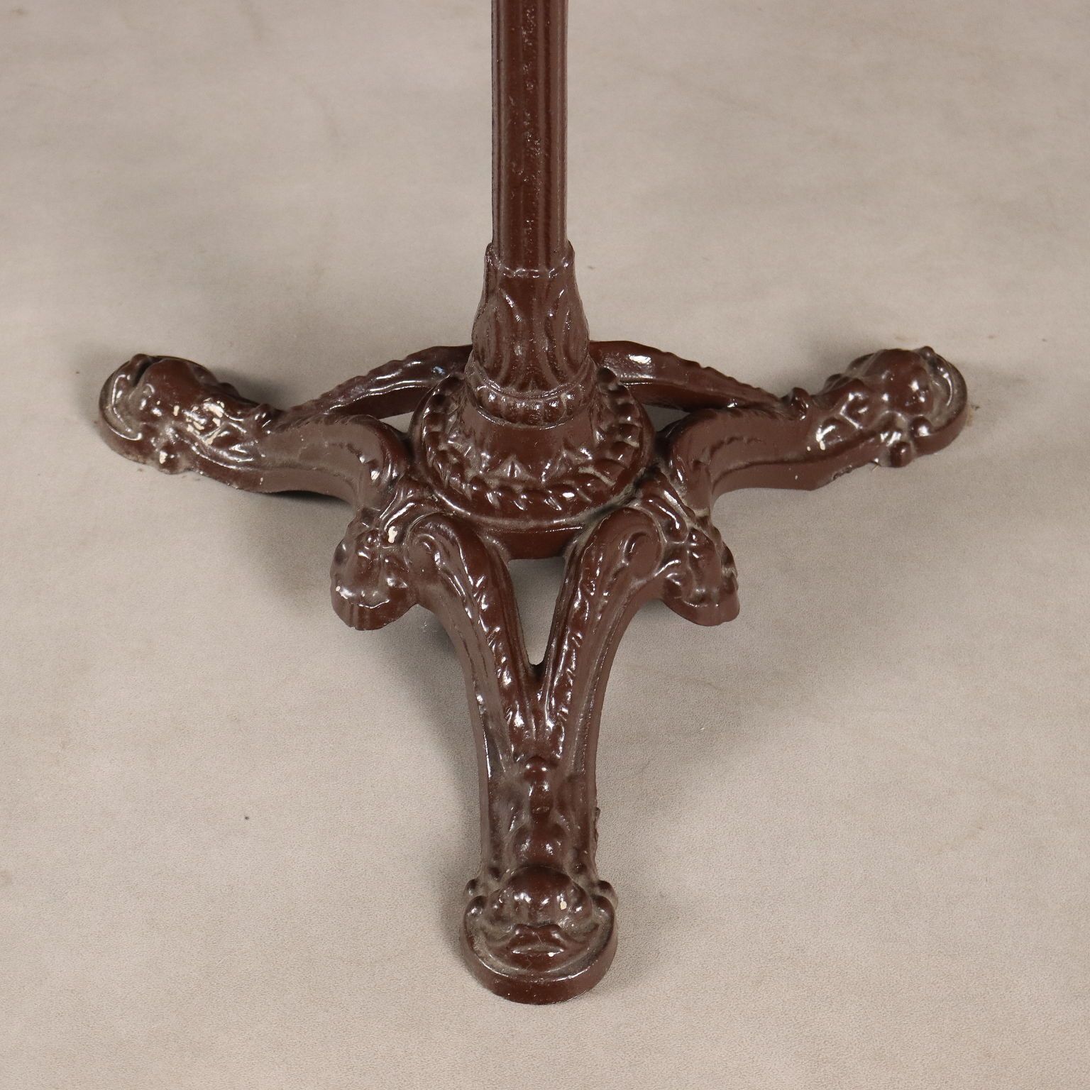 Antique Coffee Tables Lacquered Iron Marble XX Century photo vintage
