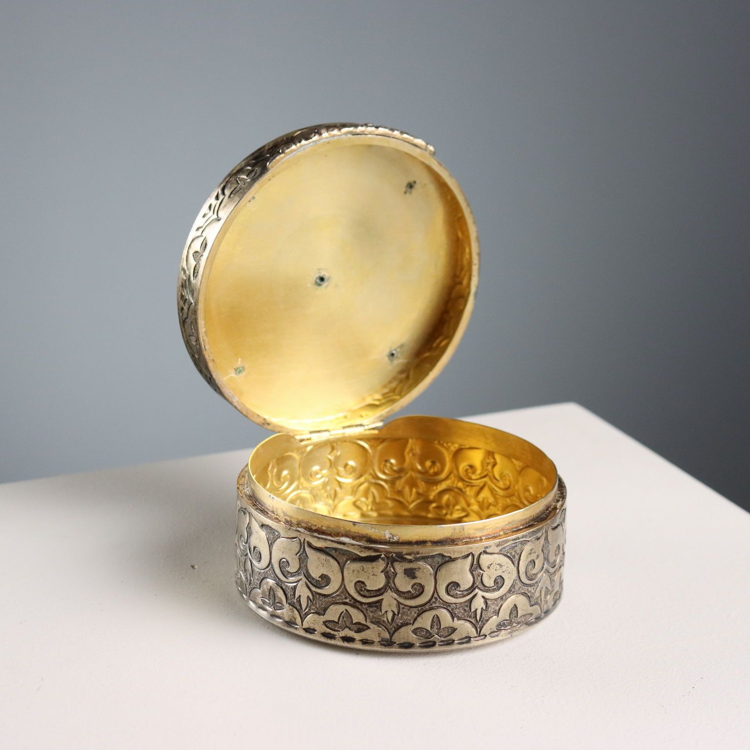Antique Jewelry Box Lapis Lazuli Italy XX Century photo buy