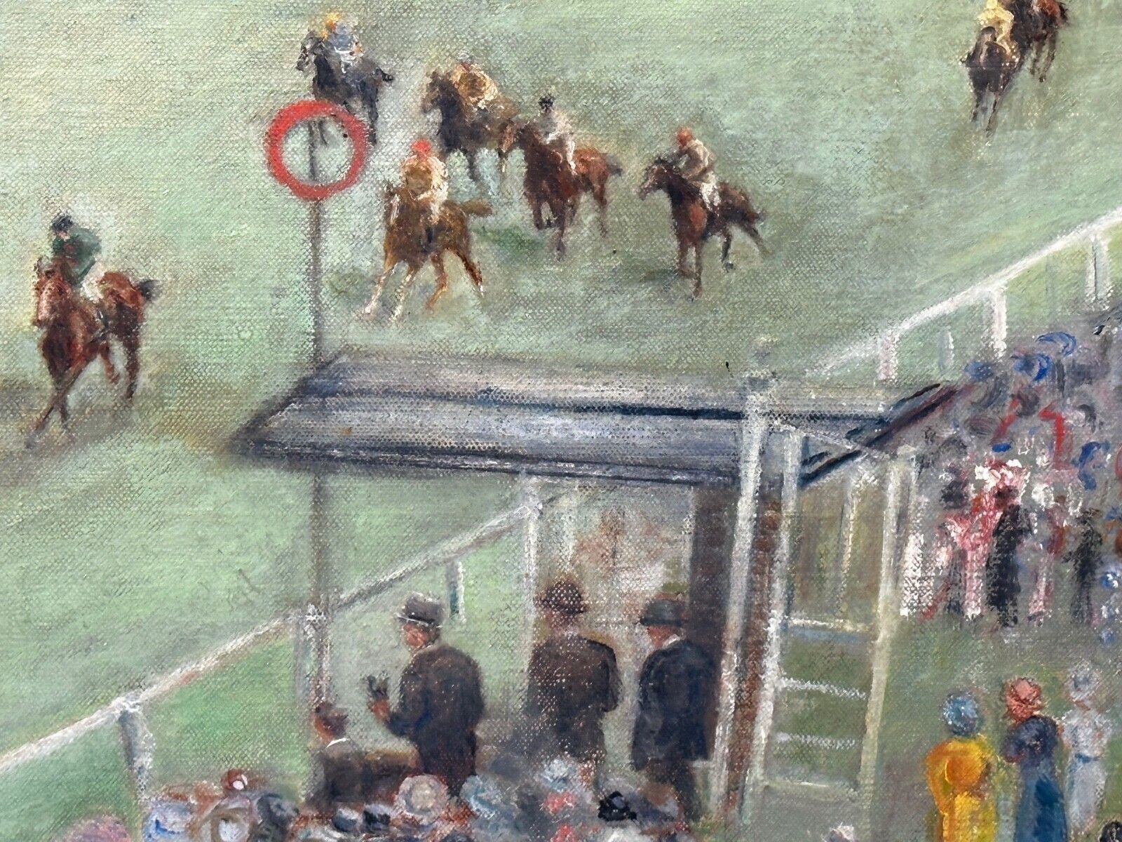 Art Oil Painting Ariostar Winning At Royal Ascot In The Manner Of Lionel Edwards photo