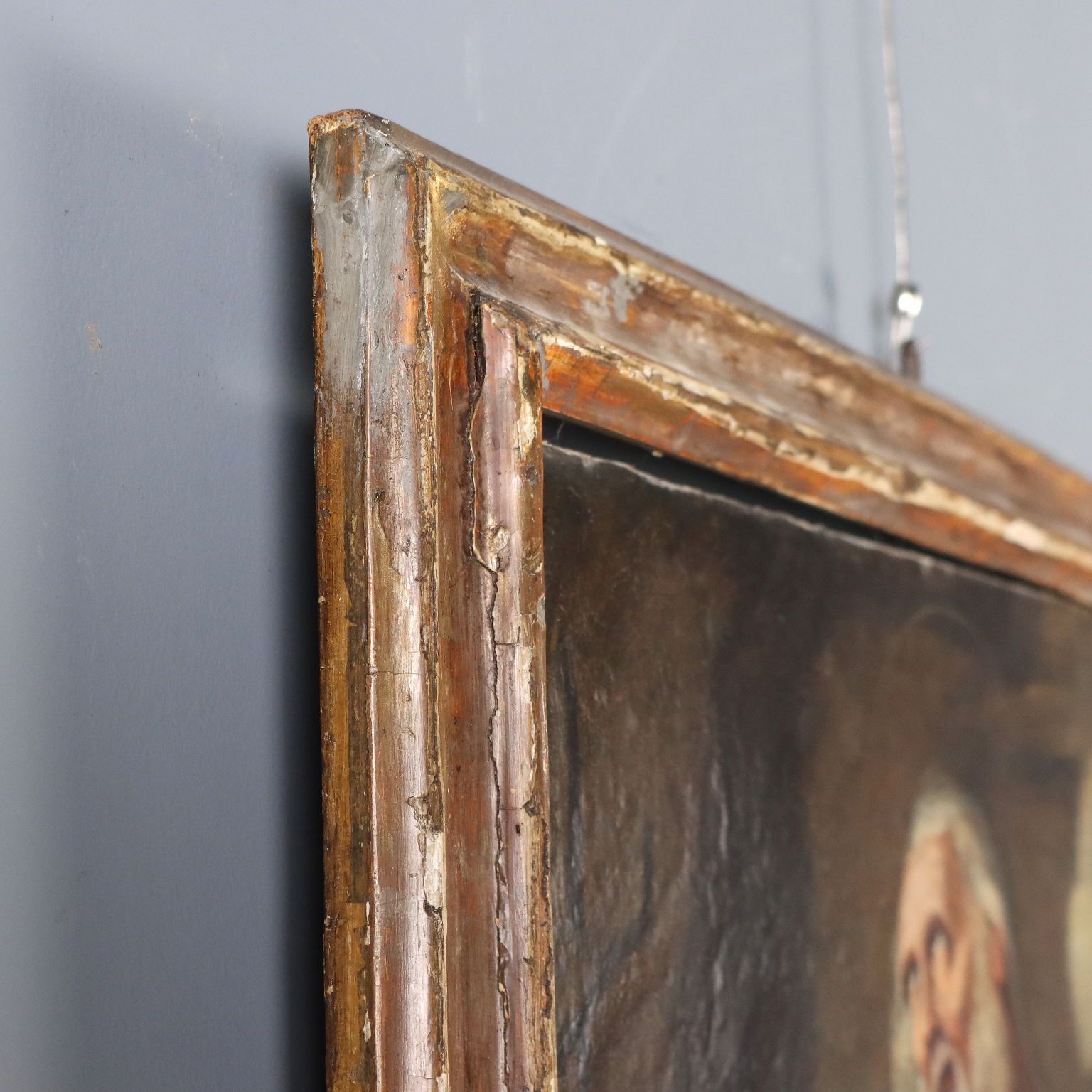 Art Tableau d'époque Saint Onuphre le Pénitent, huile sur toile, XVIIe siècle photo