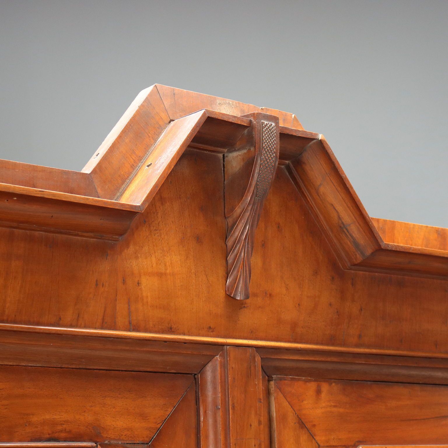 photo furniture Antique Wardrobe Umbertino Walnut Poplar Italy XIX Century