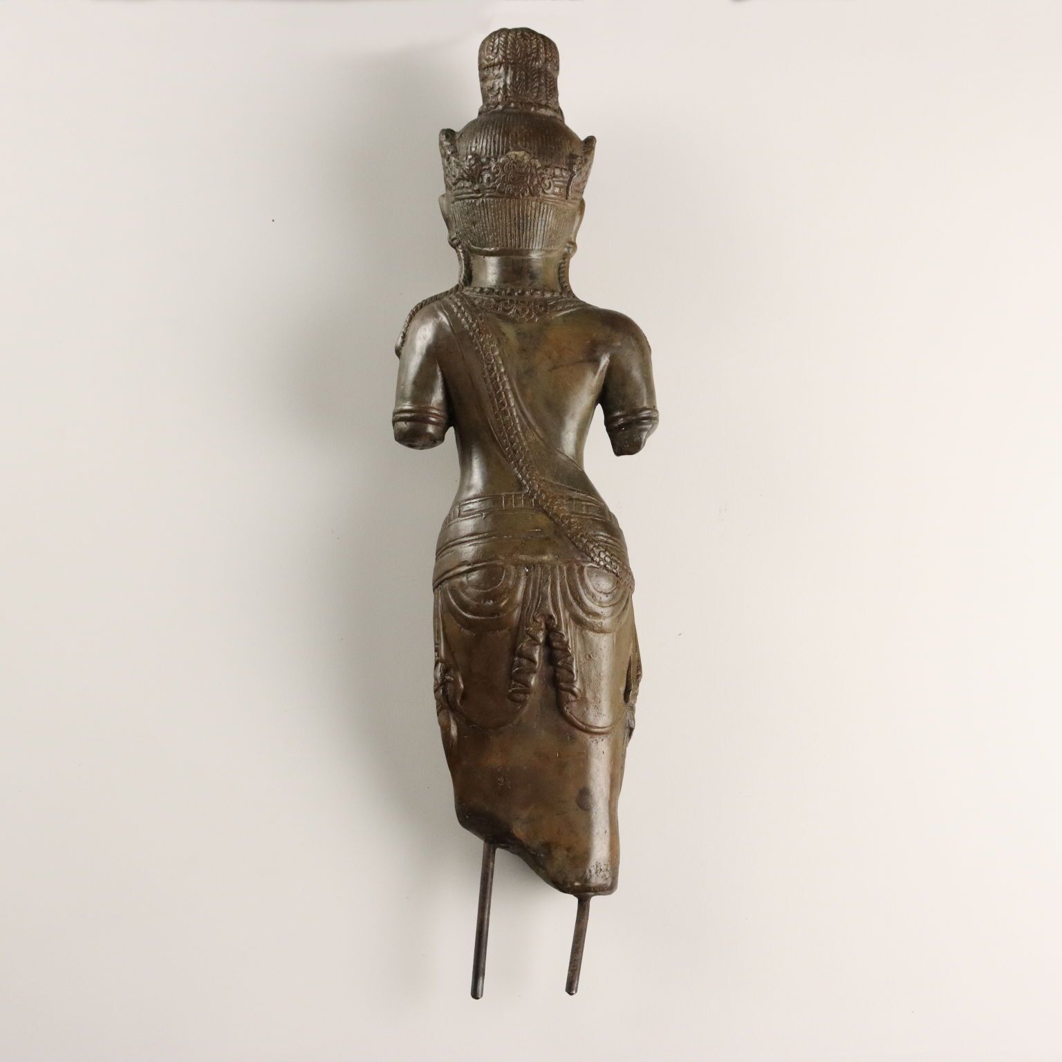 Home Decor Antique Bronze Sculpture Bodhisattva Cambodia XX Century photo
