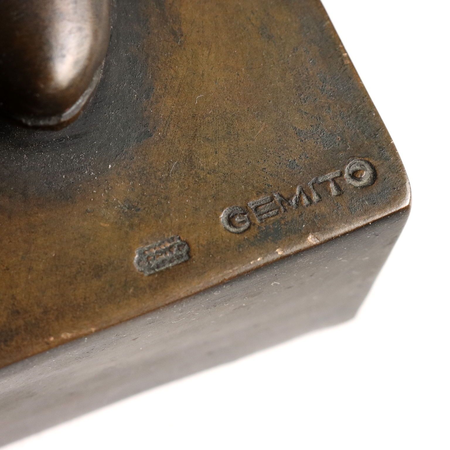 Home Decor Antique Sculpture Bronze Painted Vincenzo Gemito XX Century photo