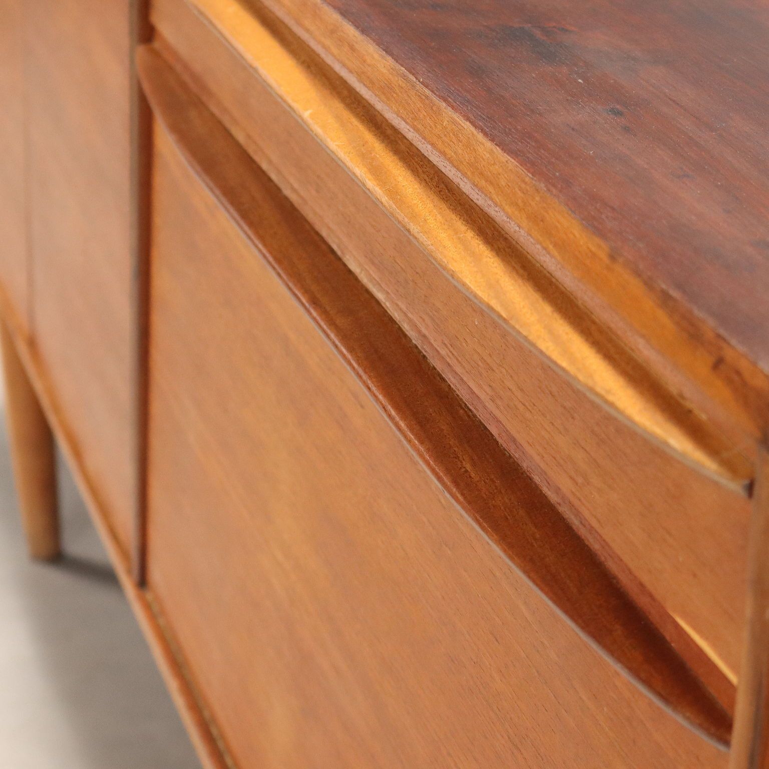 Vintage Sideboard Teak Veneer Design Northern Europe 1960s photo vintage