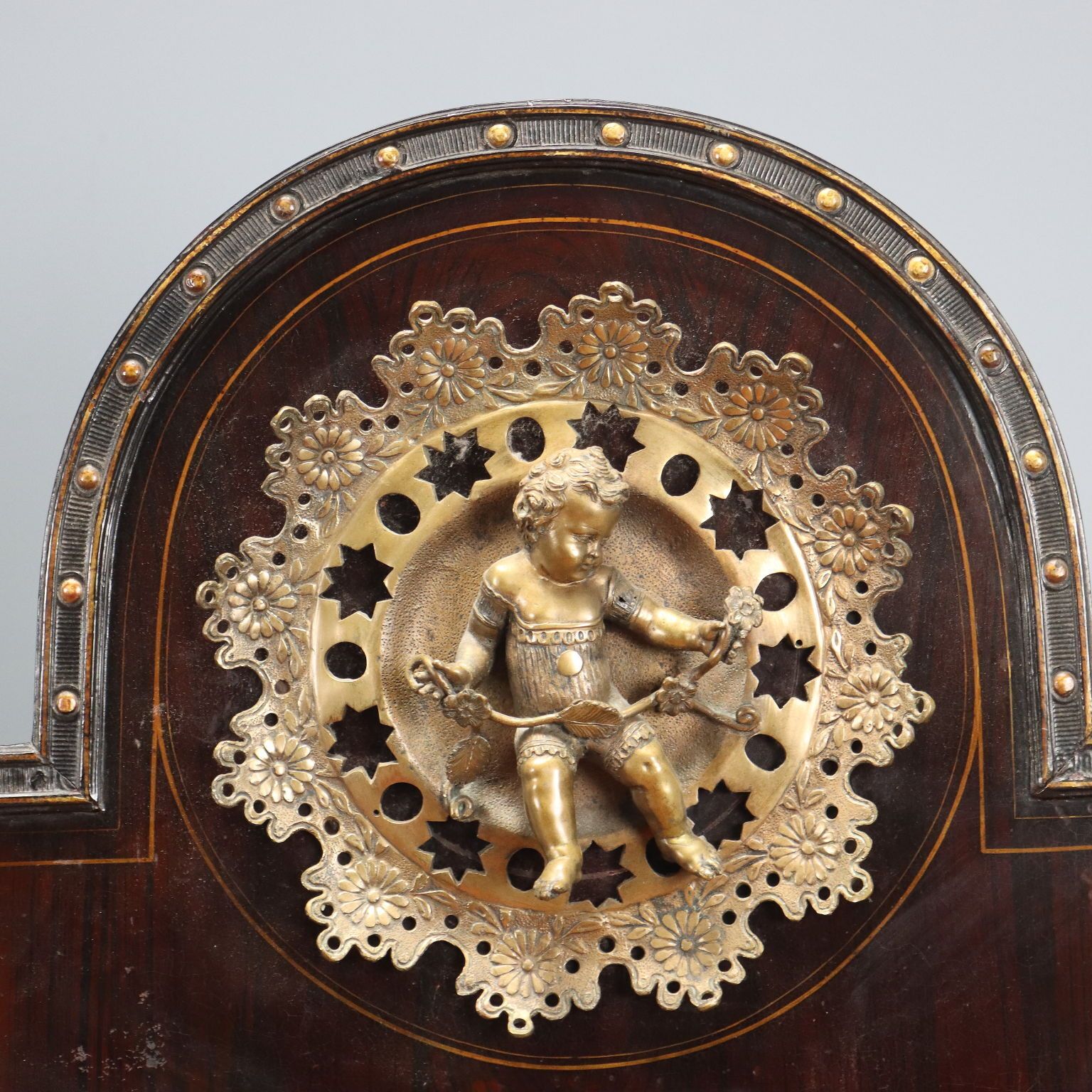 Antique Single Beds Bronze Metal Italy XIX Century photo Furniture