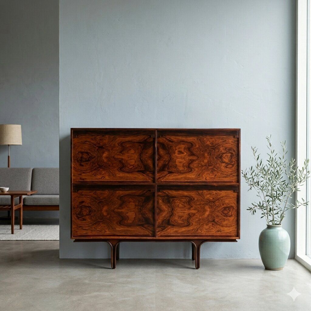 Vintage Highboard Bernini 504 Design Gianfranco Frattini 1960s photo furniture