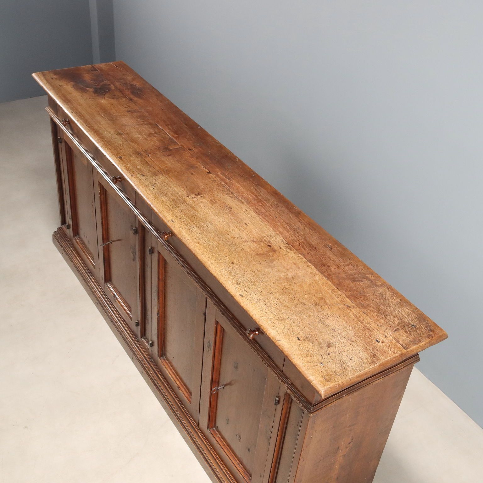 1370.0 Baroque Cupboard Walnut Drawers XIX Century photo