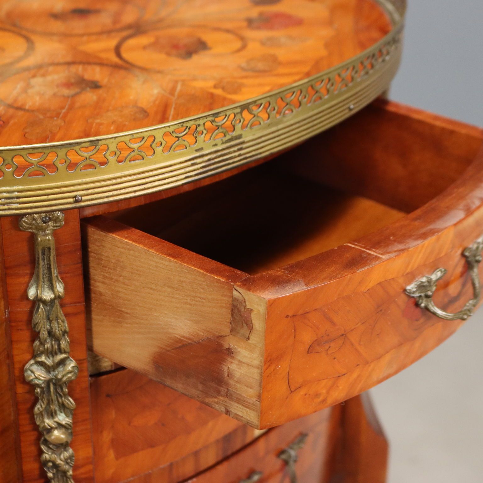 Antique Bedside Tables Napoleon III Style Bois De Rose XX Century photo vinterior