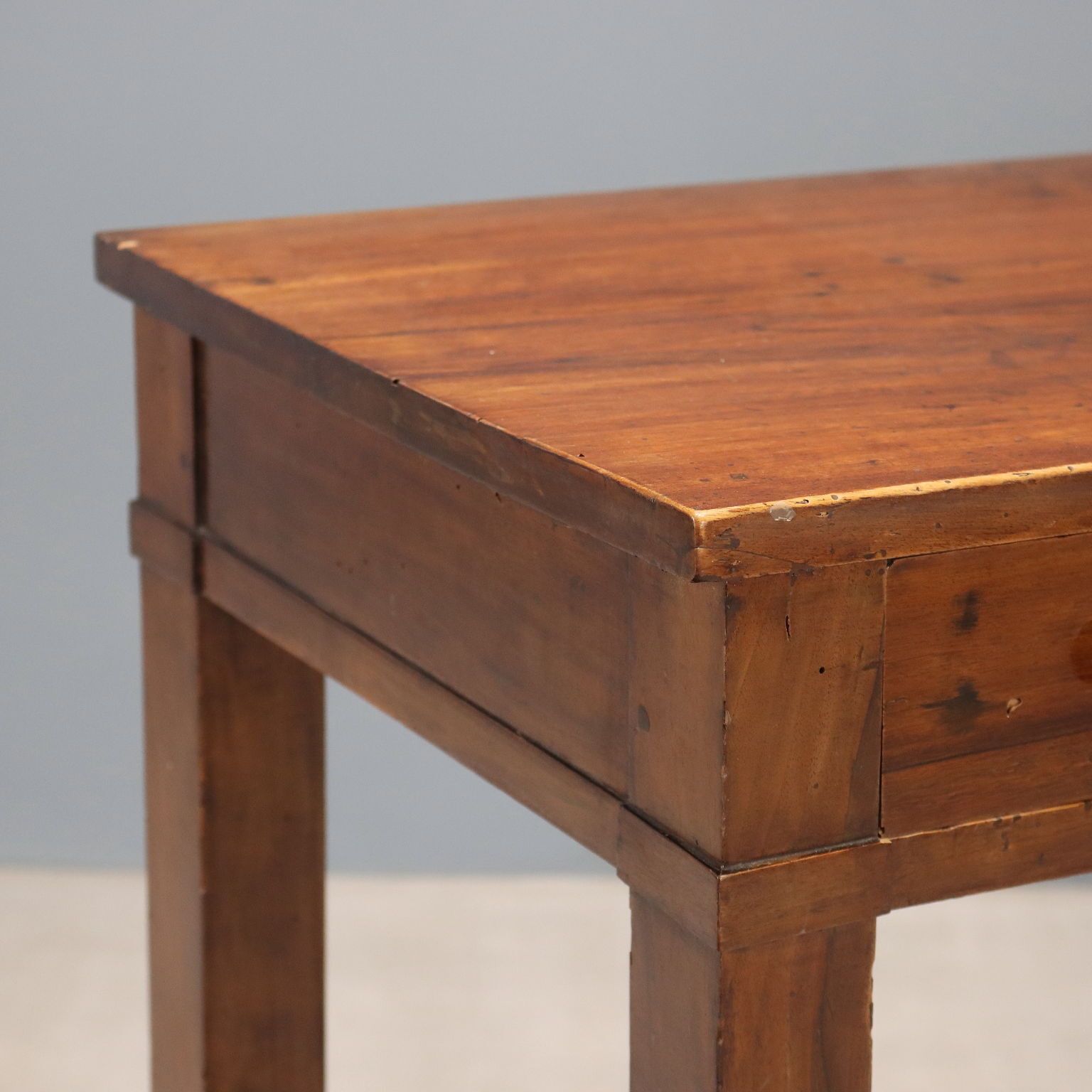 Antique Empire Console Walnut With Drawer Italy XIX Century photo Furniture