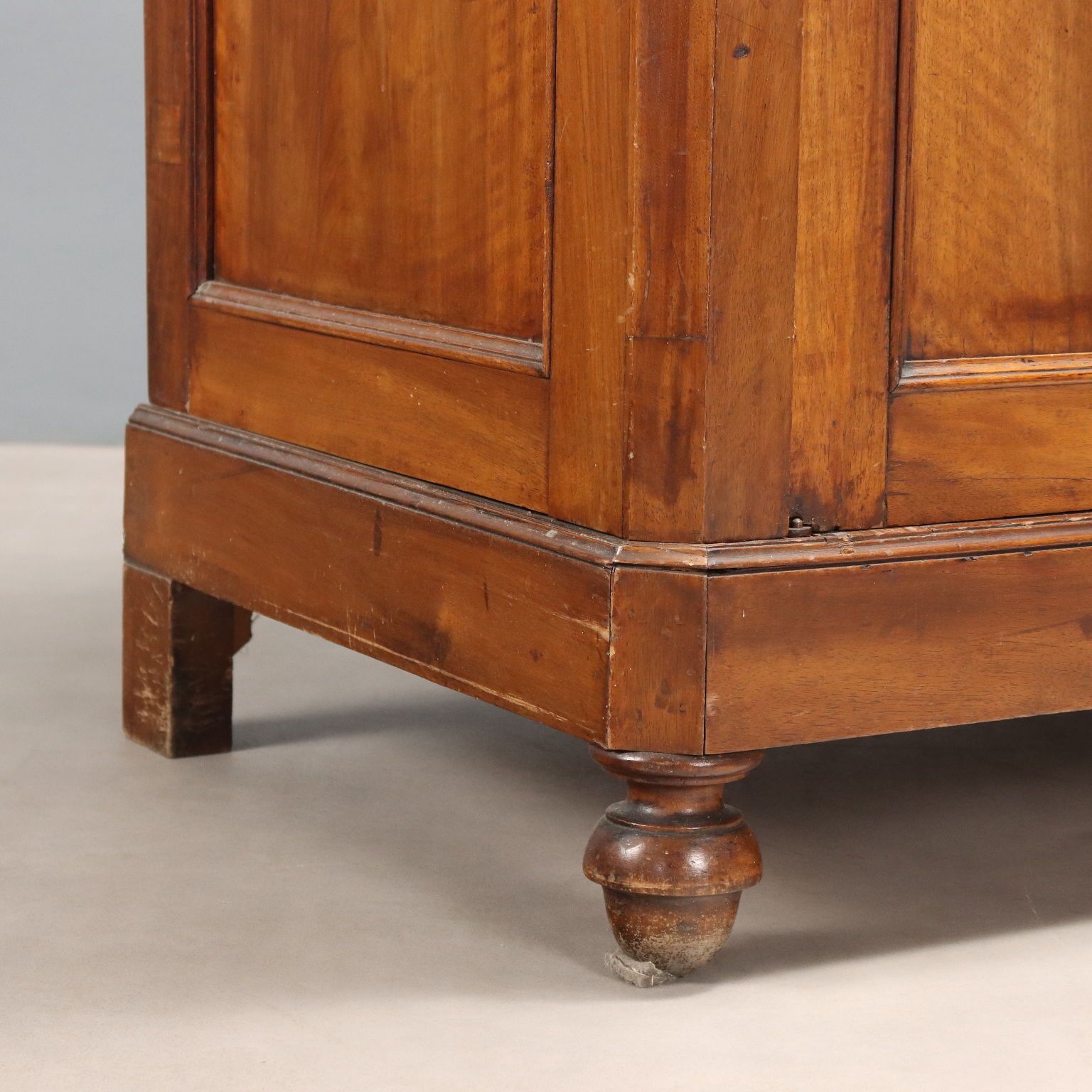 photo for sale Antique Wardrobe Walnut 4 Compartments Italy XIX Century