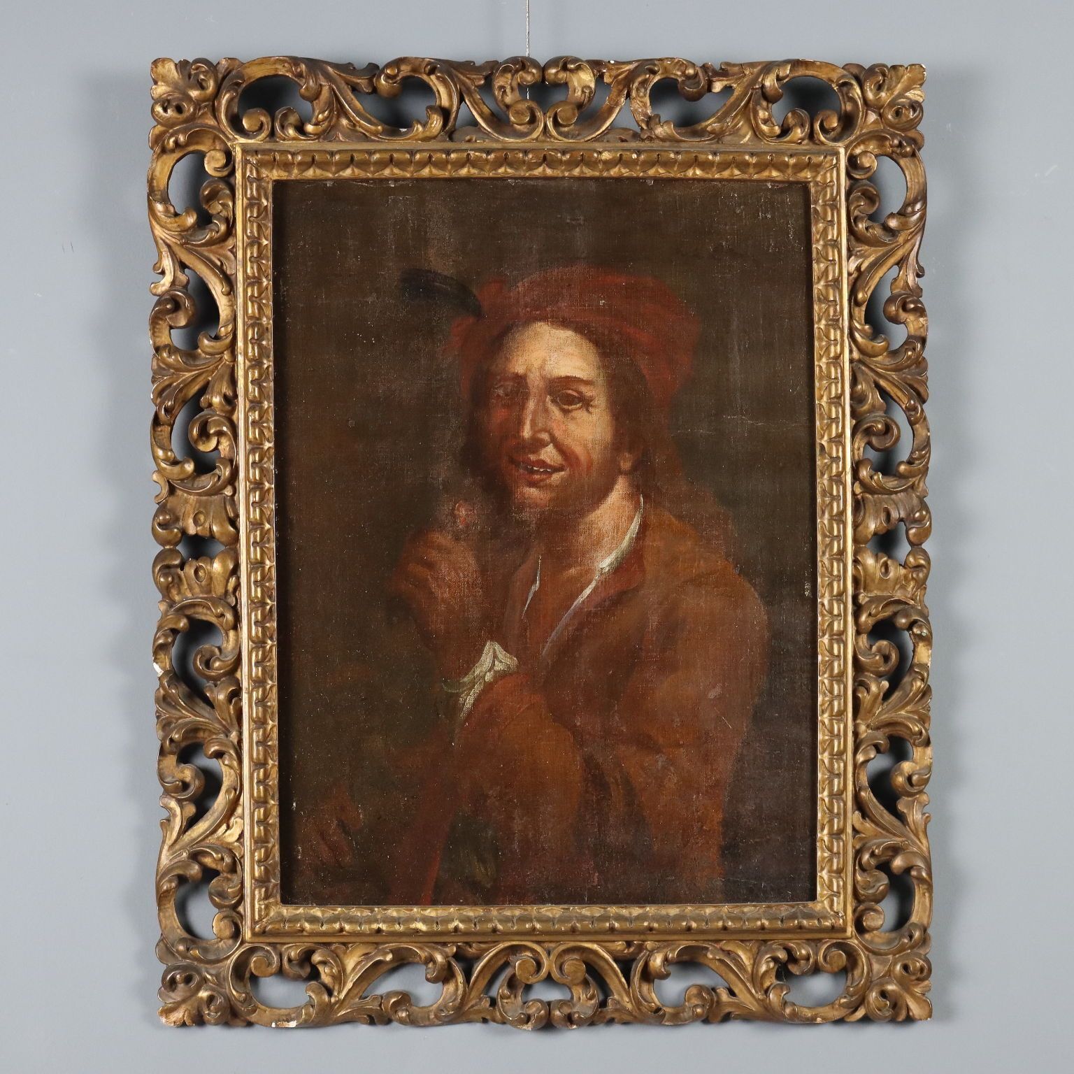 Antique Painting School Of G. Francesco Cipper XVIII Century
