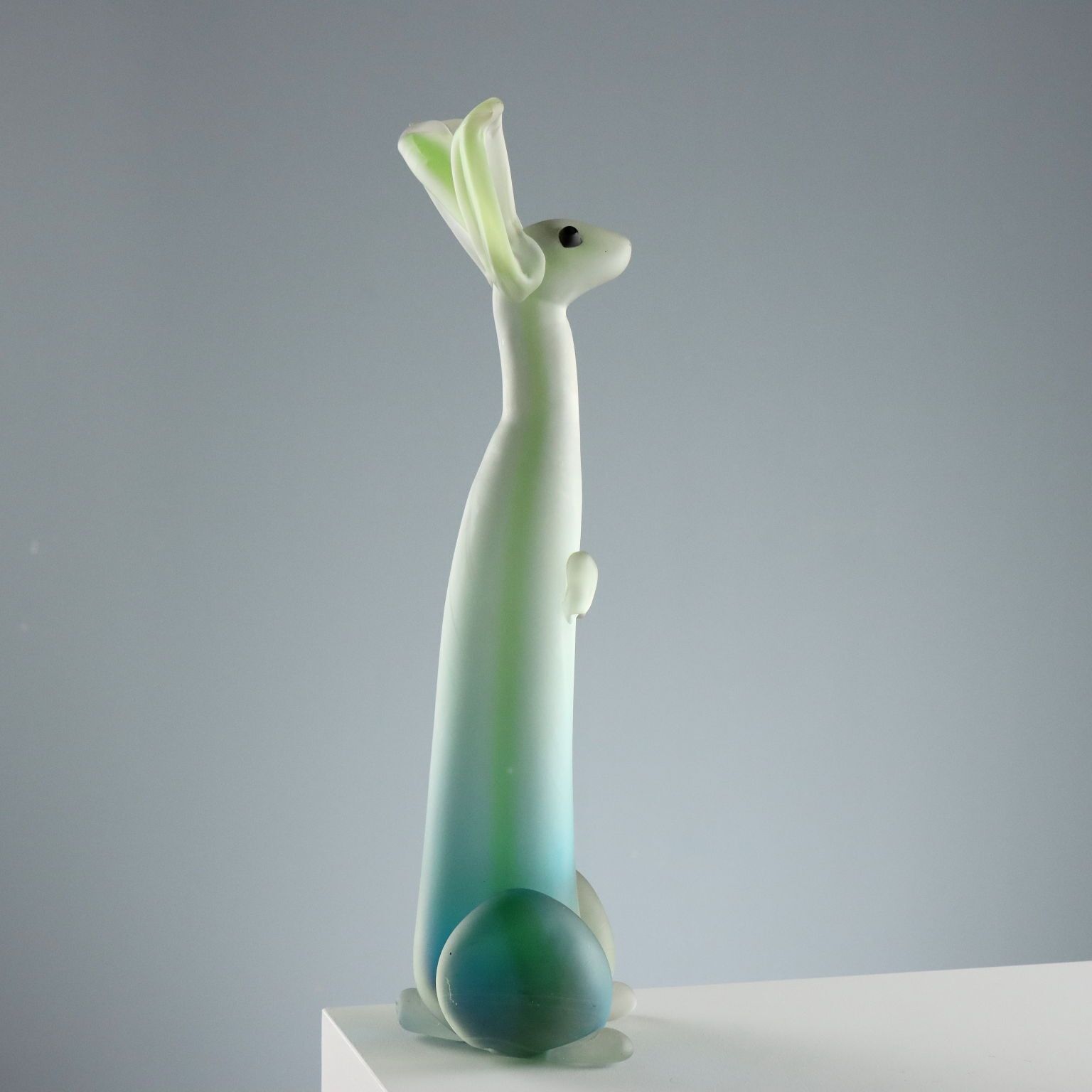Lapin en verre de Murano dans le style de la Manifattura di Seguso photo buy