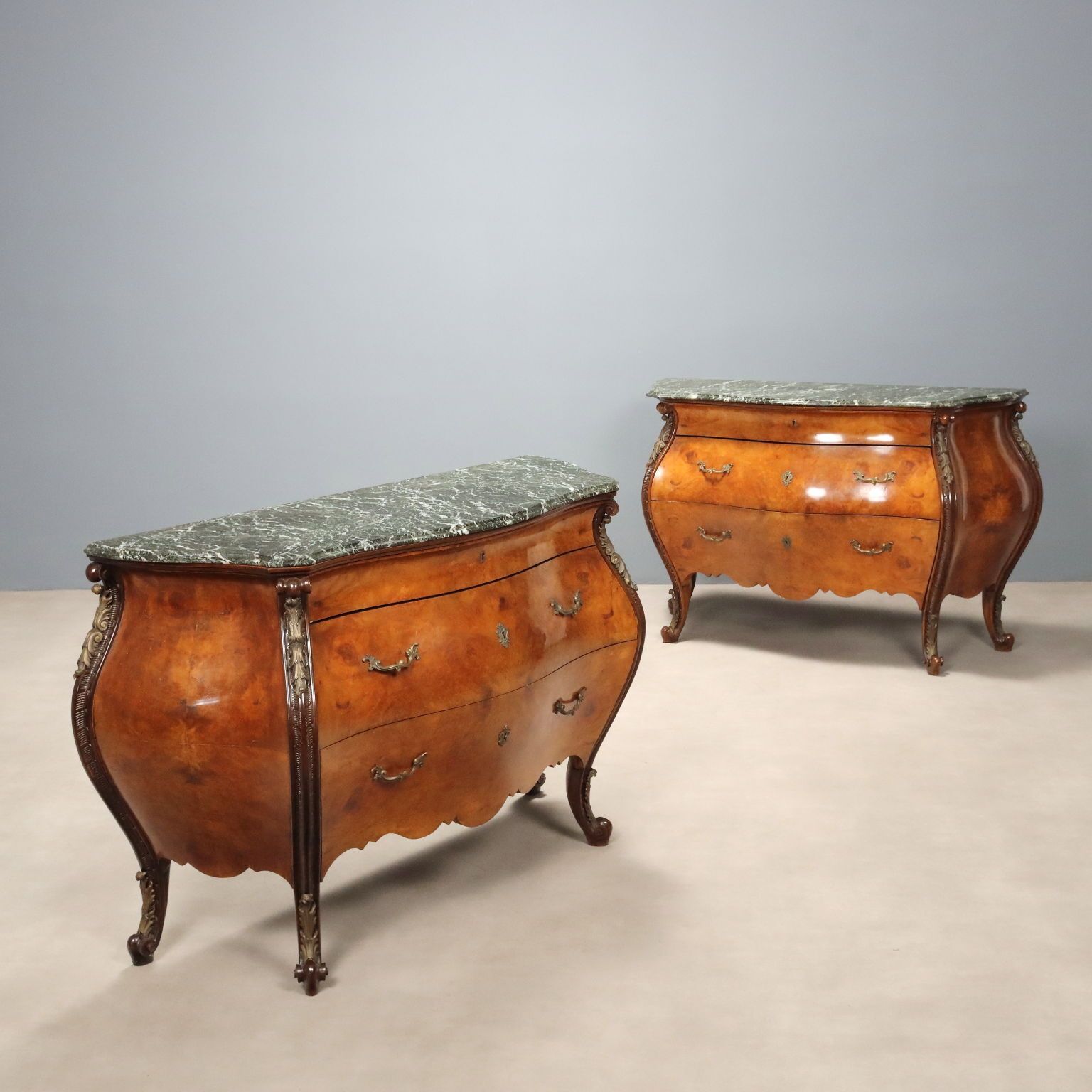 Chests Of Drawers Baroque Style Walnut XIX Century