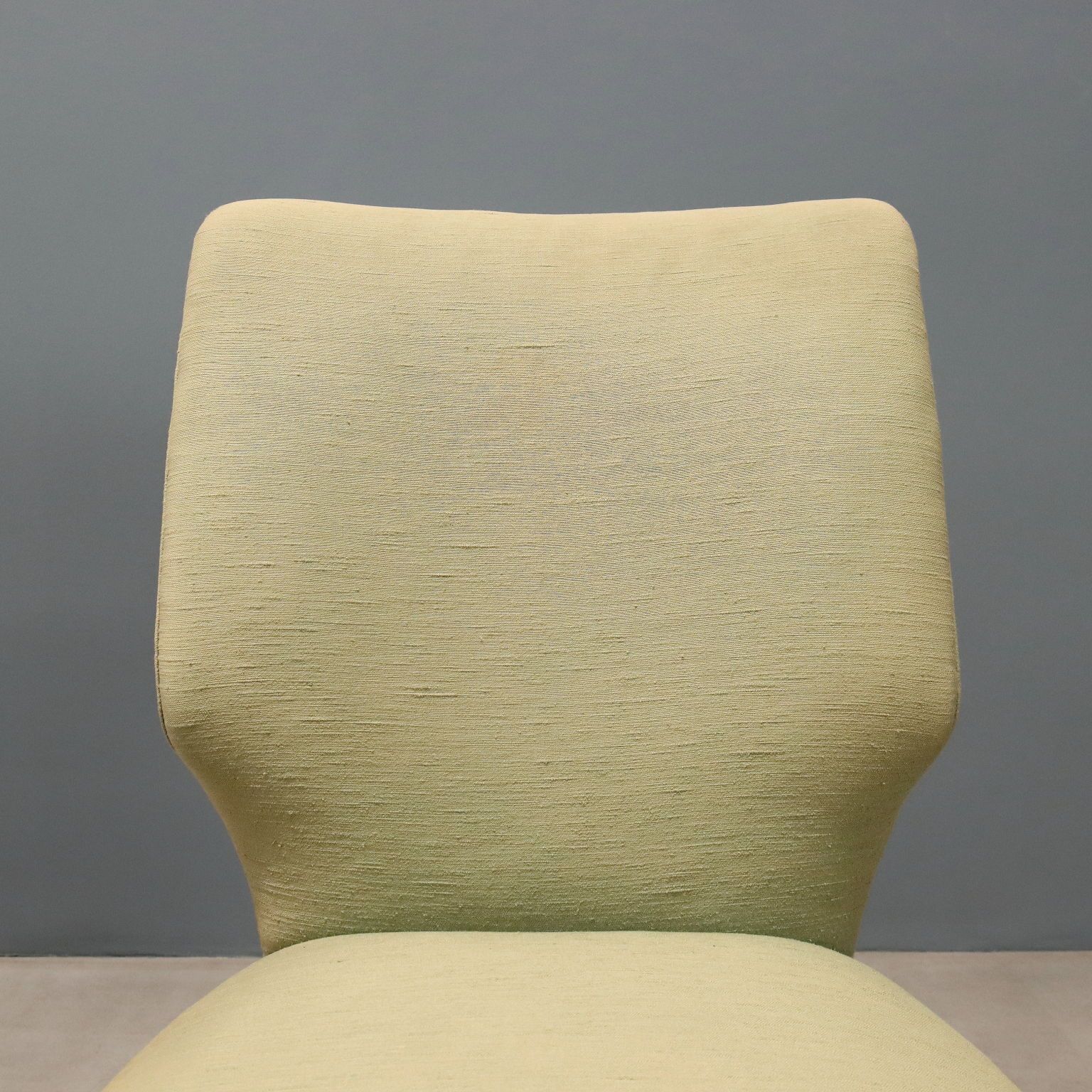 Vintage Armchairs Beech Fabric Design Italy 1960s photo Furniture