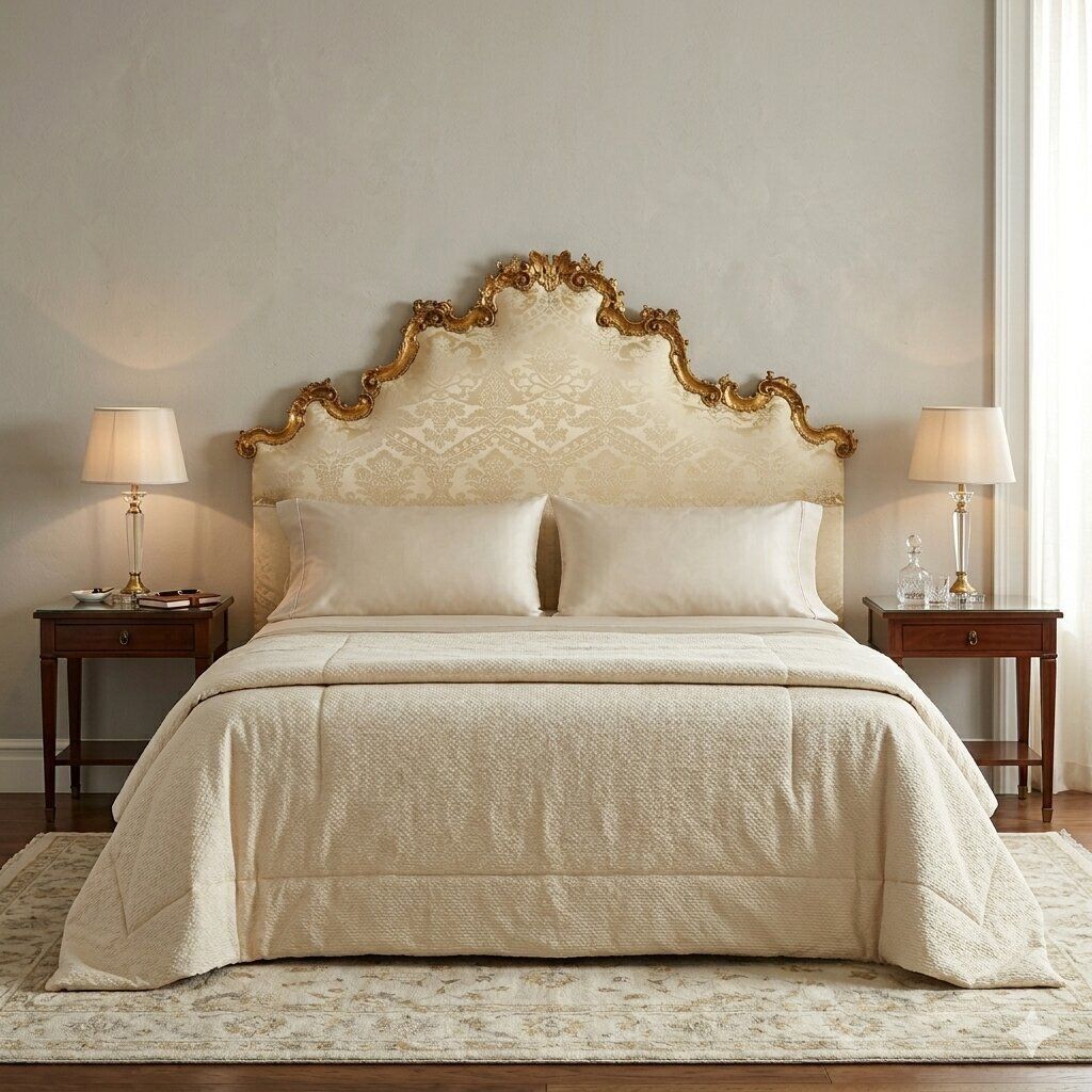 Antique Headboard Carved Lacquered Wood XX Century photo furniture