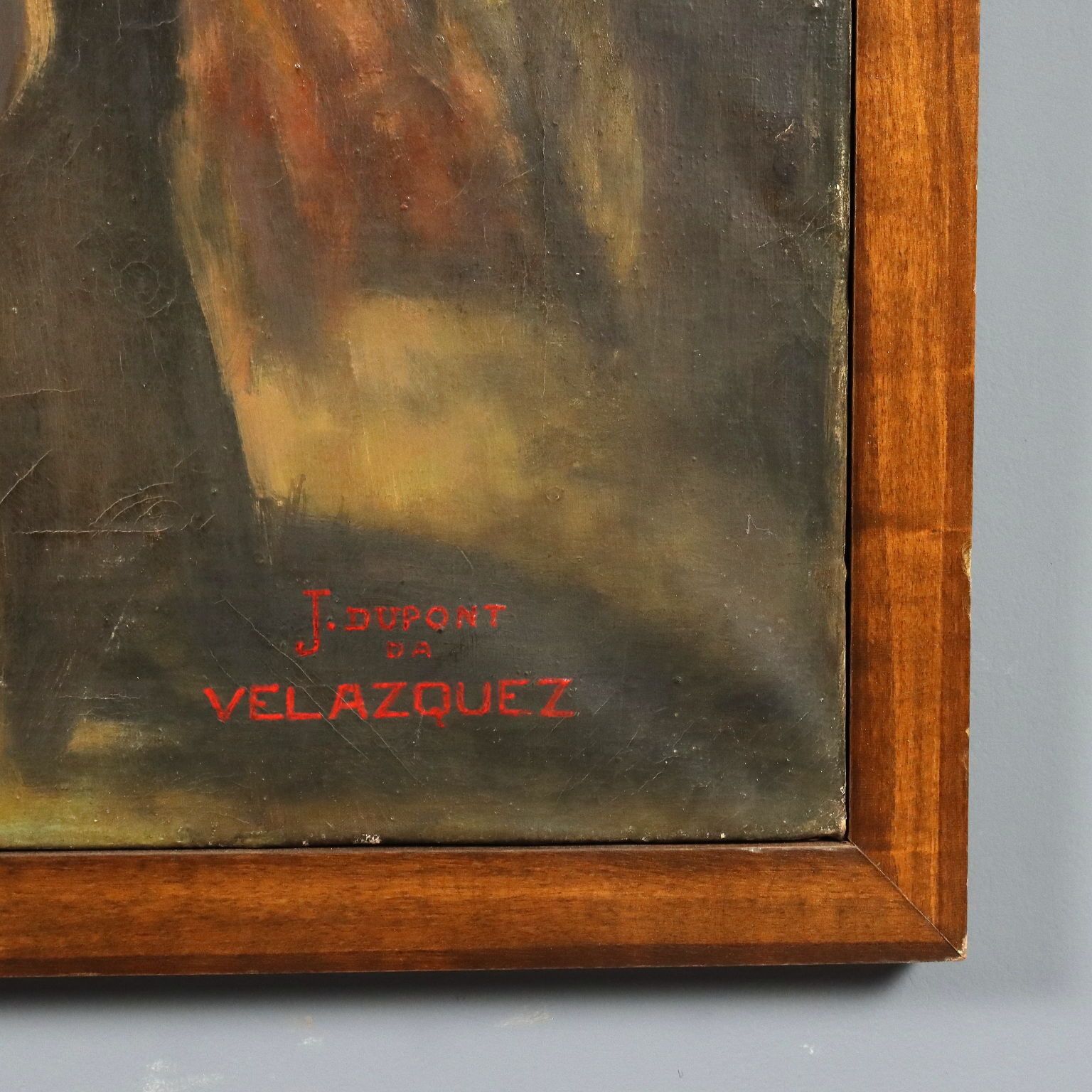 Modern Painting The Spinners Copy From Velazquez XX Century photo vintage