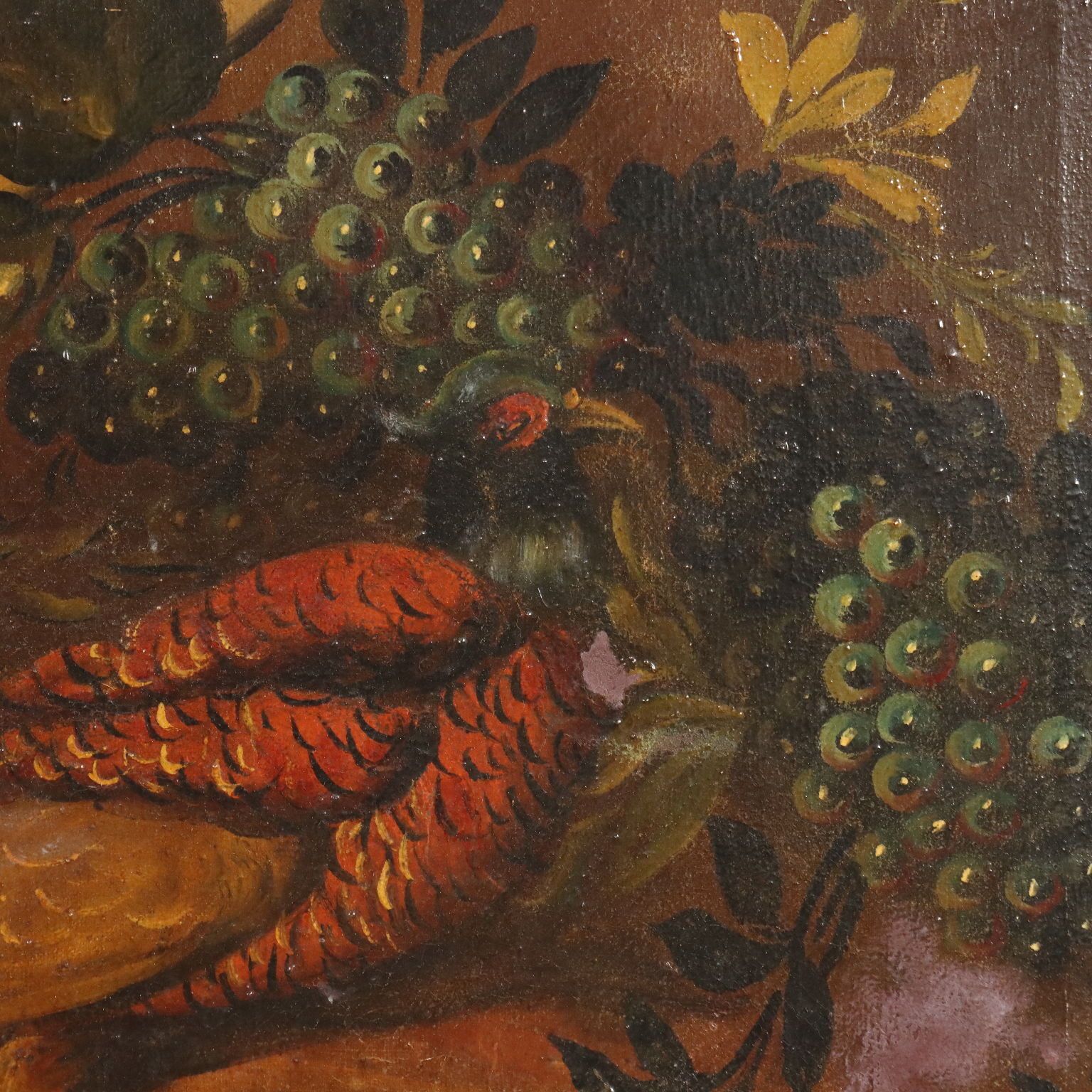 Modern Painting Composition With Game Oil On Canvas XX Century photo vinterior