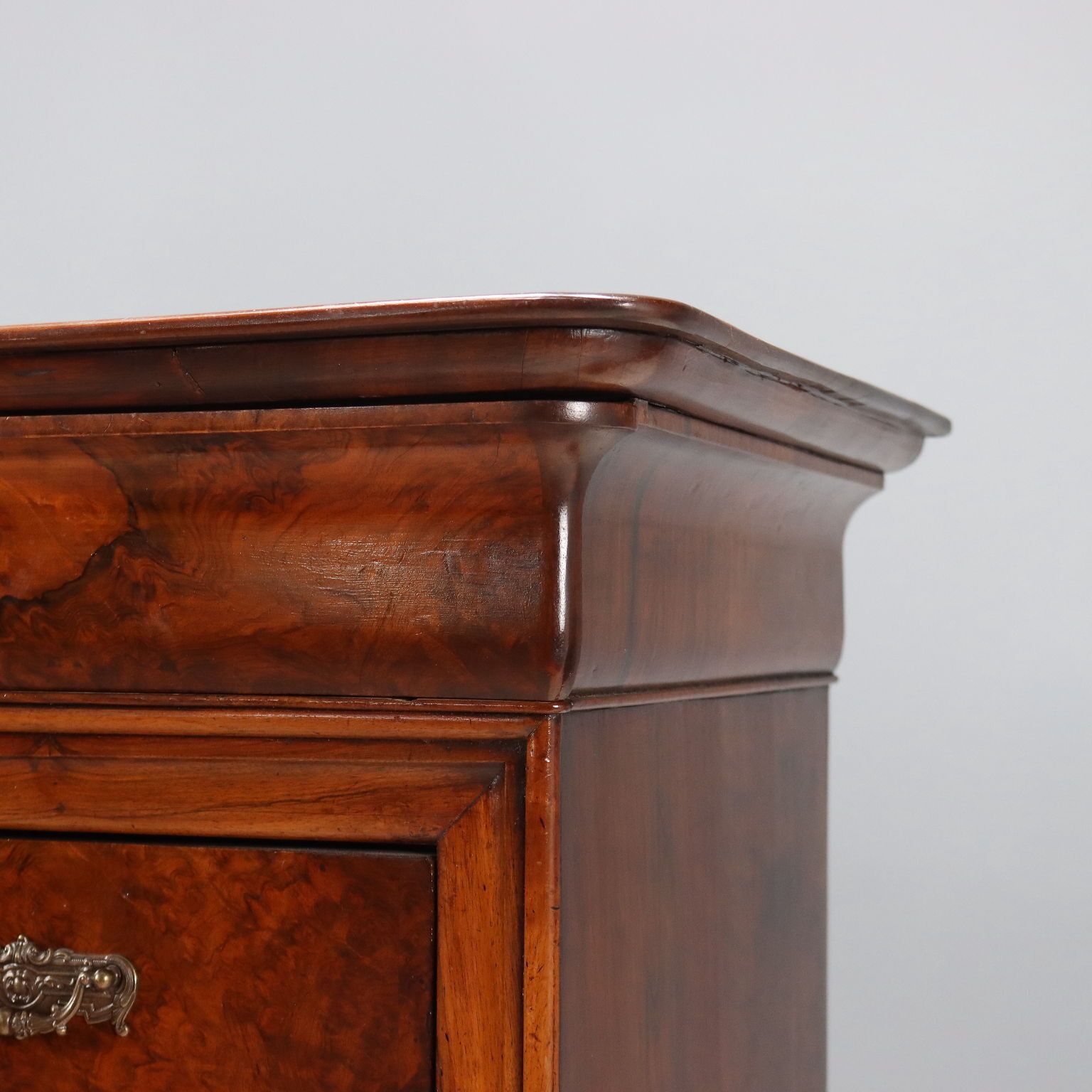 Antique Chest Of Drawers Charles X Walnut Oak 4 Drawers XIX Century photo Furniture