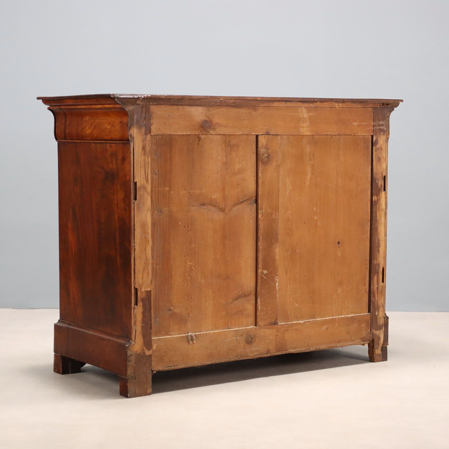 640.0 Antique Chest Of Drawers Charles X Walnut Oak 4 Drawers XIX Century photo