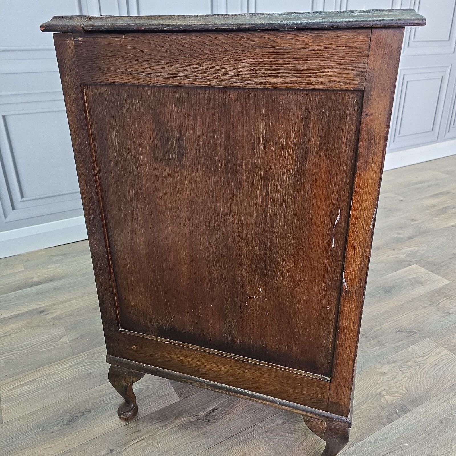 Vintage Large Chest Trunk Morris Of Swinton Oak Blanket Linen Storage Coffer photo Furniture