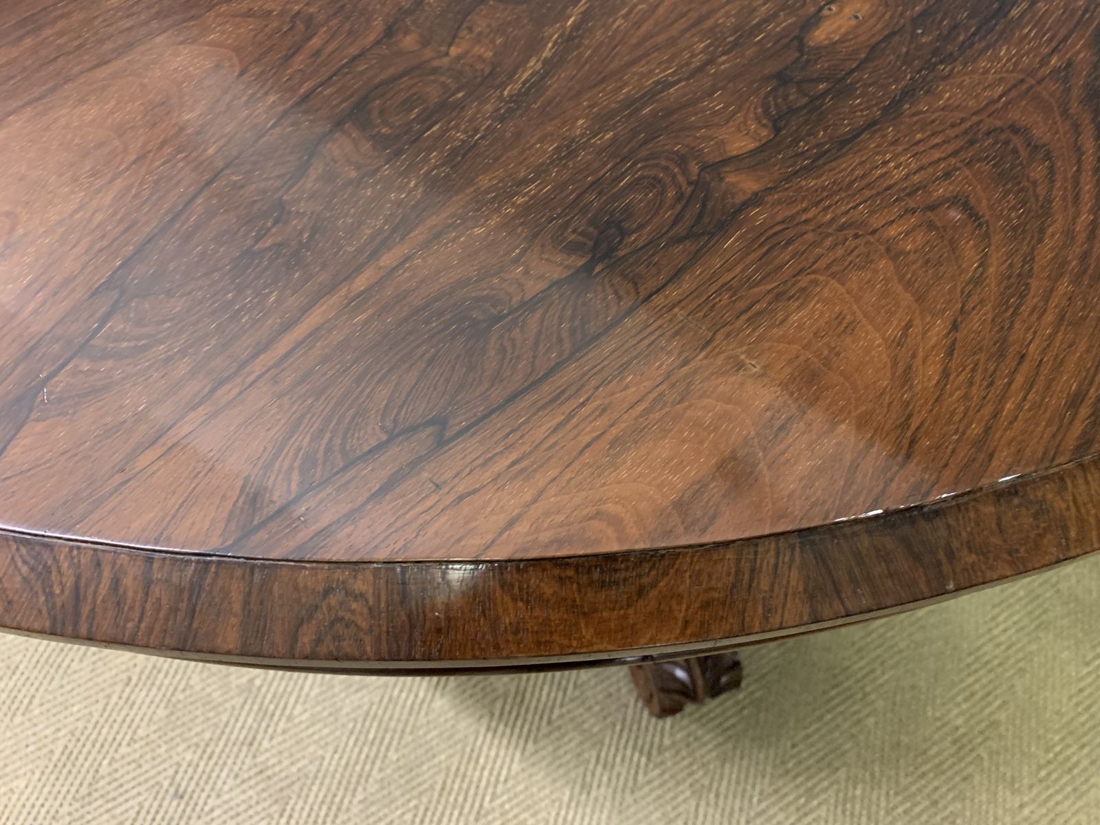 Furniture William IV Rosewood Loo Table photo
