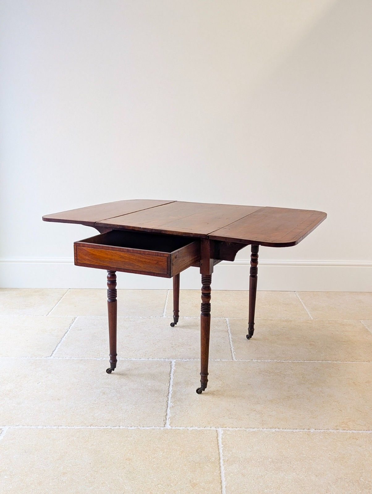 Furniture Antique Regency Mahogany Pembroke Table C.1820 photo