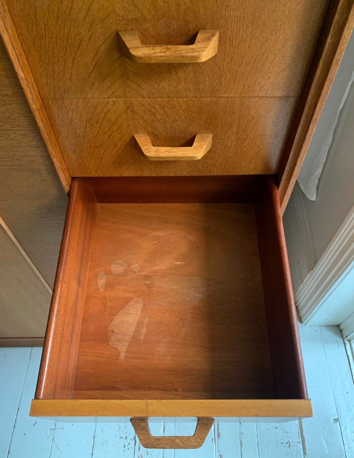 Furniture Mid Century G Plan / E Gomme Teak Brandon Gentleman's Tall Boy Chest / Wardrobe photo