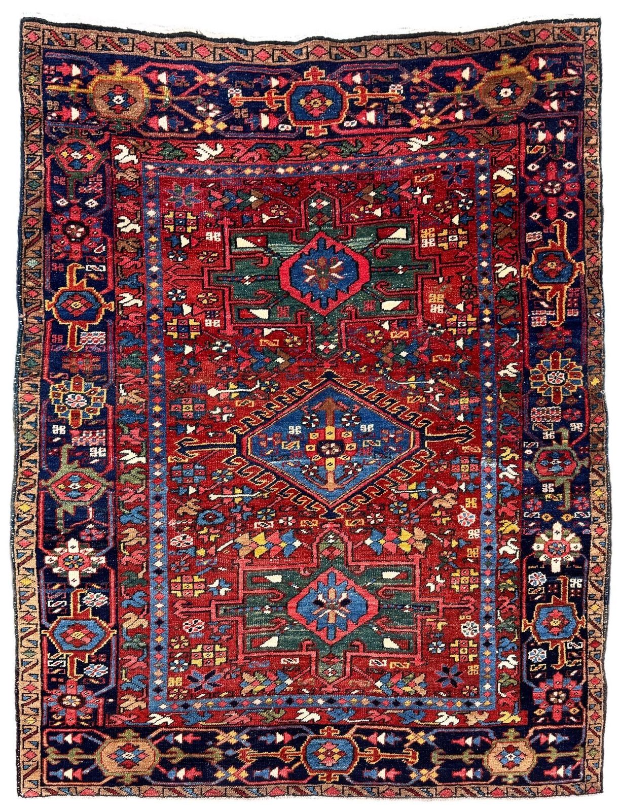 Antiek Heriz tapijt 1,81m x 1,44m