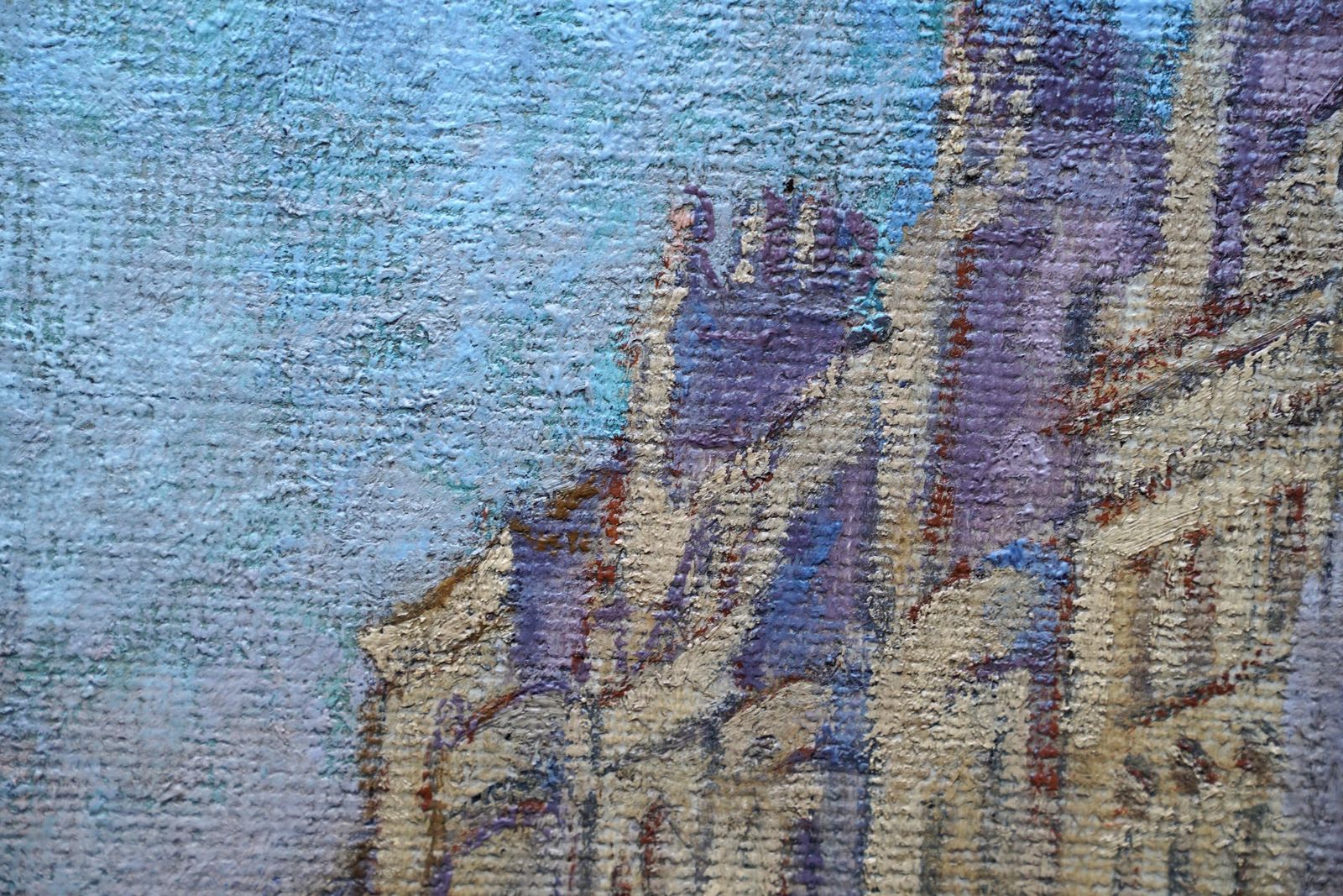 Therese Lessore Bath Townscape   British Post Impressionist Art Oil Painting Cityscape Street Circa 1940 photo 12000.0