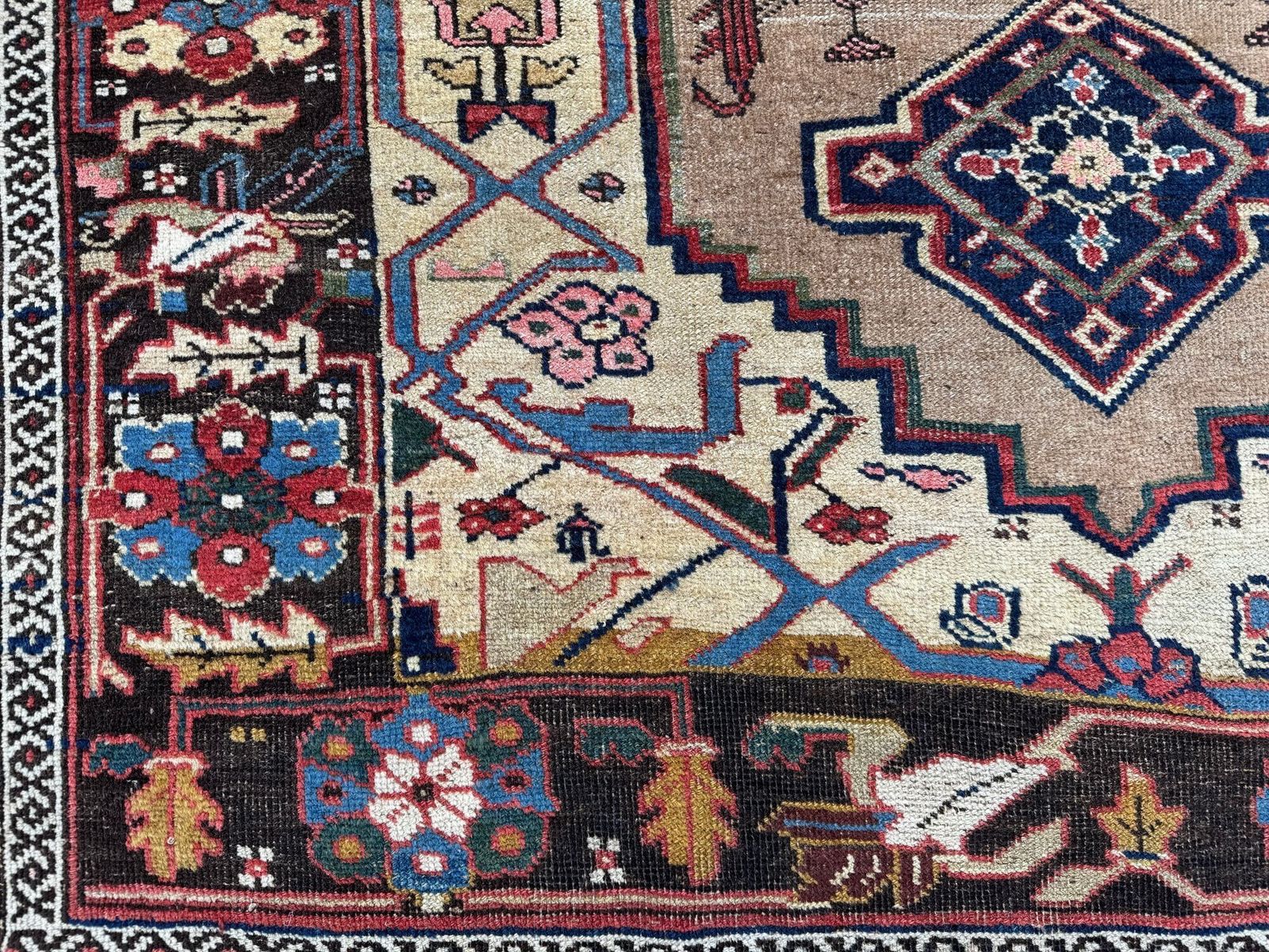 Antique Bidjar Rug 2.22m X 1.24m photo buy
