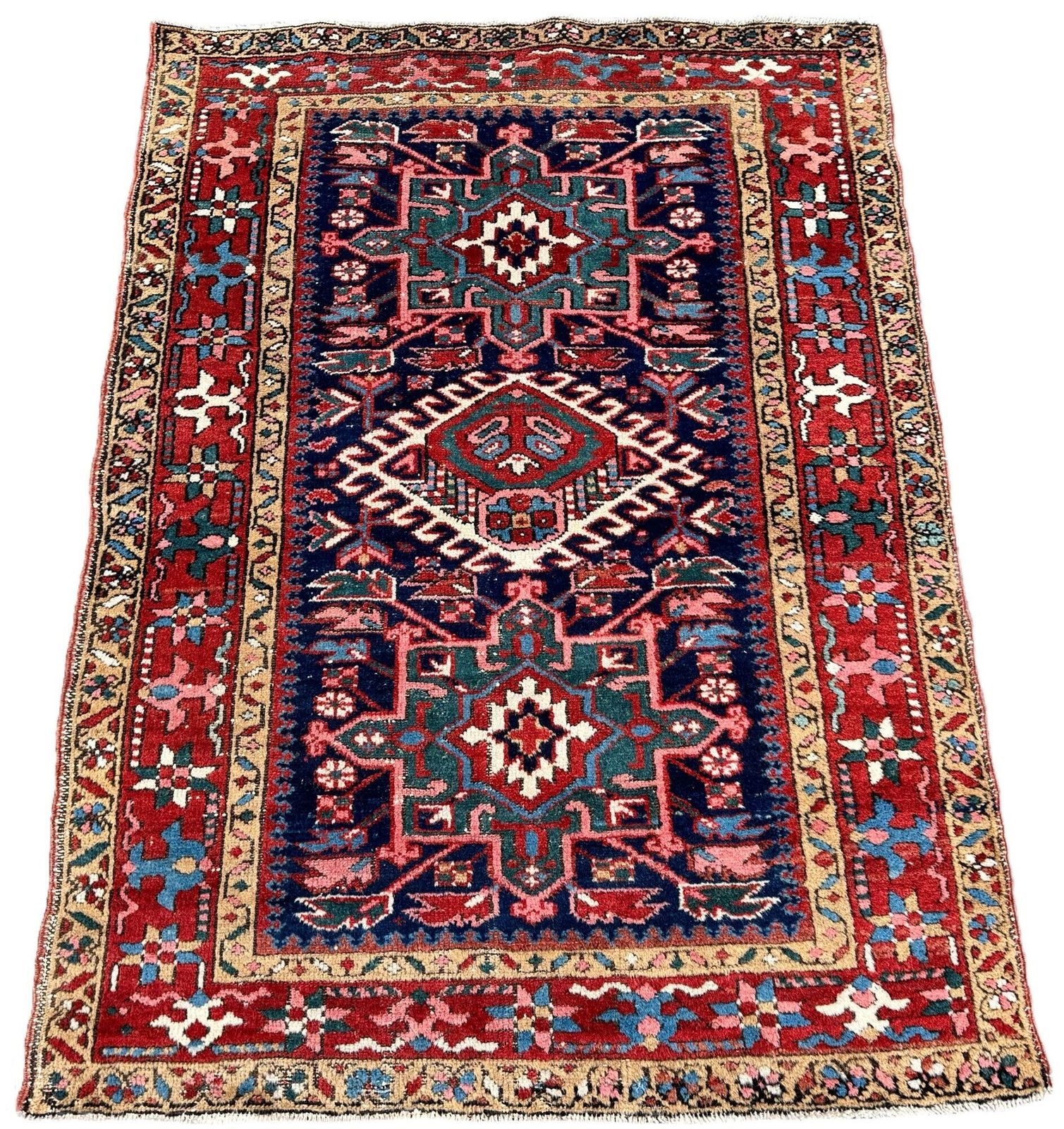 Antiek Karadja tapijt 1,35 m x 1,00 m photo furniture